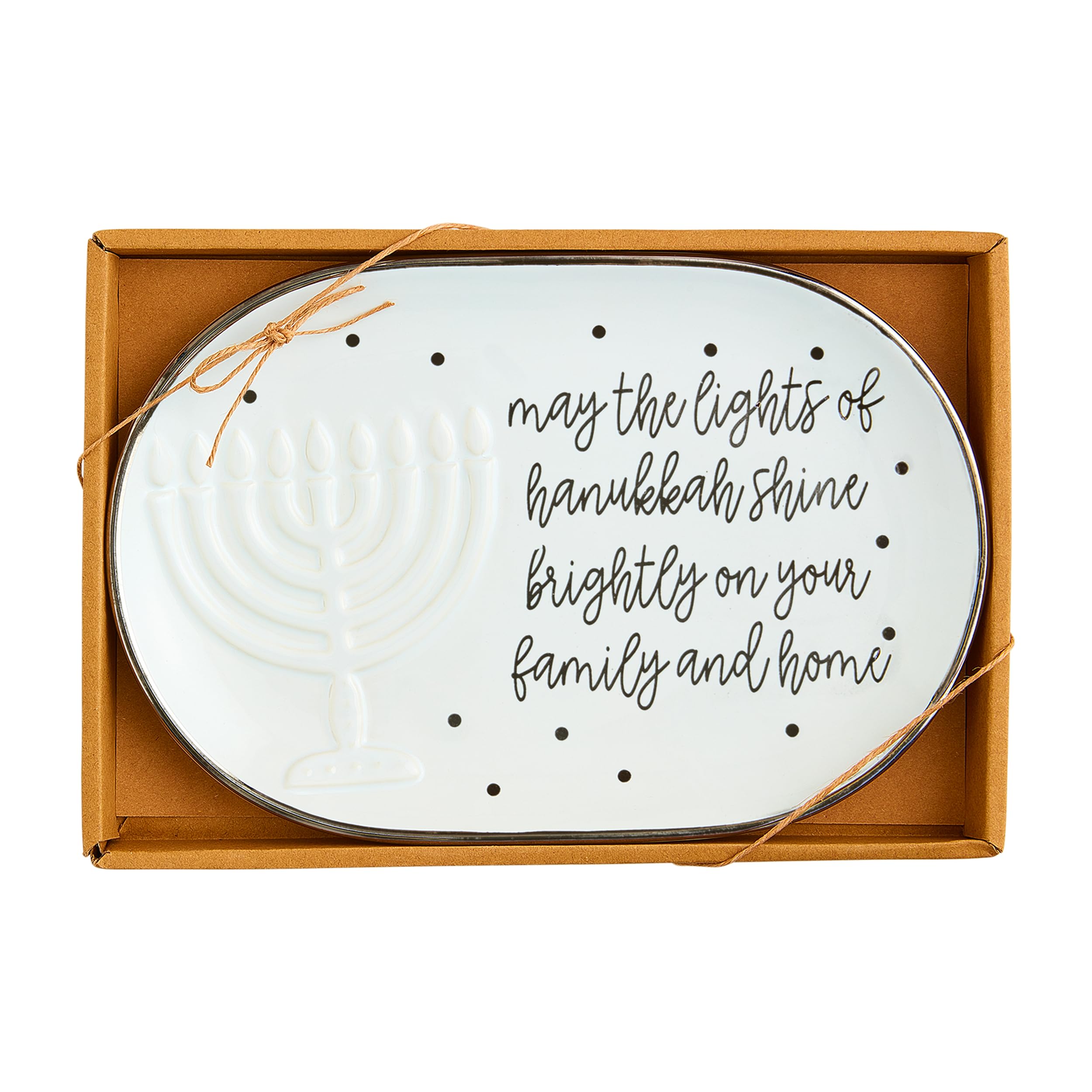 Mud Pie Hanukkah Sentiment Plate - 6 3/4