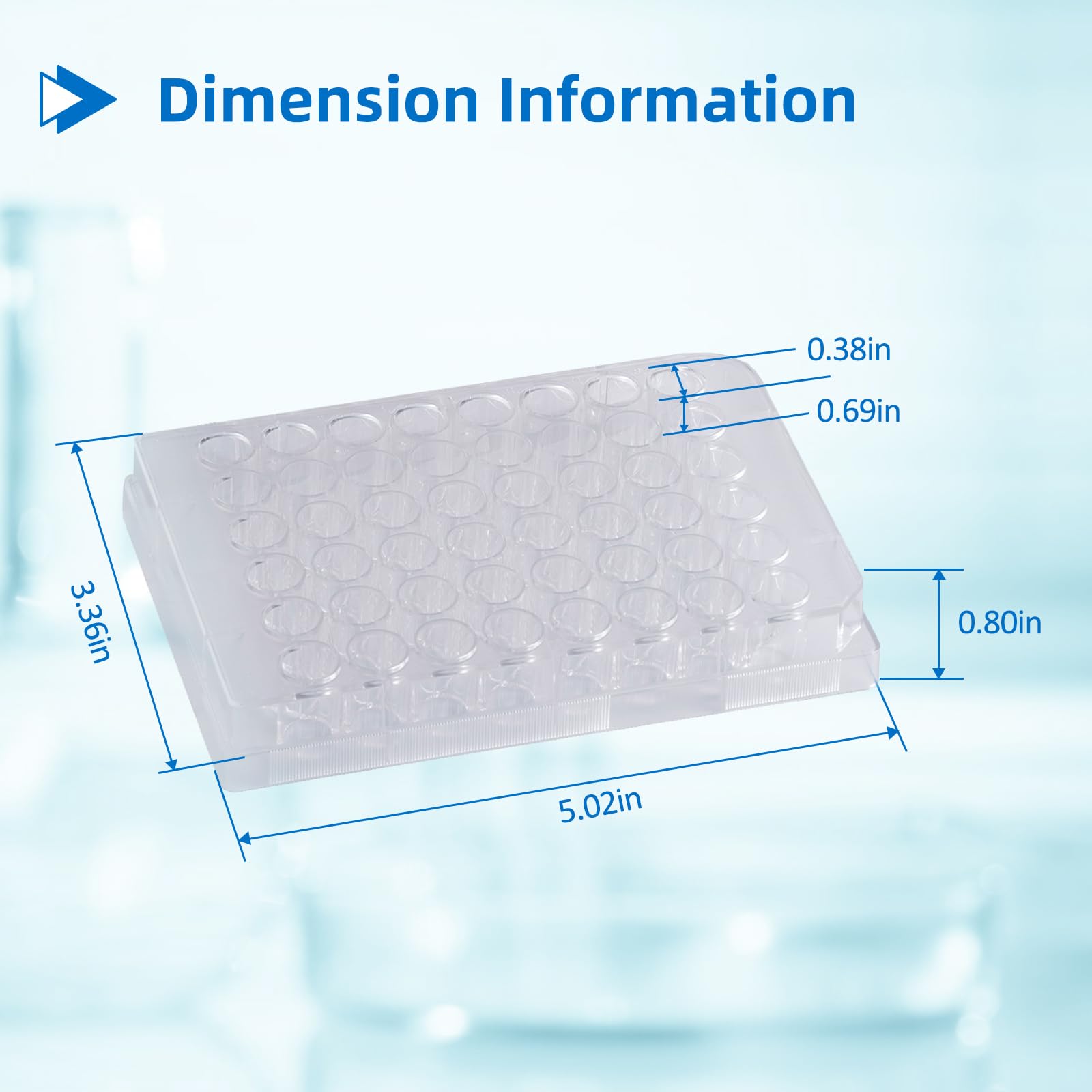 Sterile 48-Well Polystyrene Cell Culture Plates with Lids - Individually Wrapped, Tissue Culture Treated for Laboratory Use - Ideal for Cell Growth, Chemical Reactions & Biomedical Research (Case of 50) - Perfect for Life Science Labs, Pharmaceutical Research & Academic Experiments