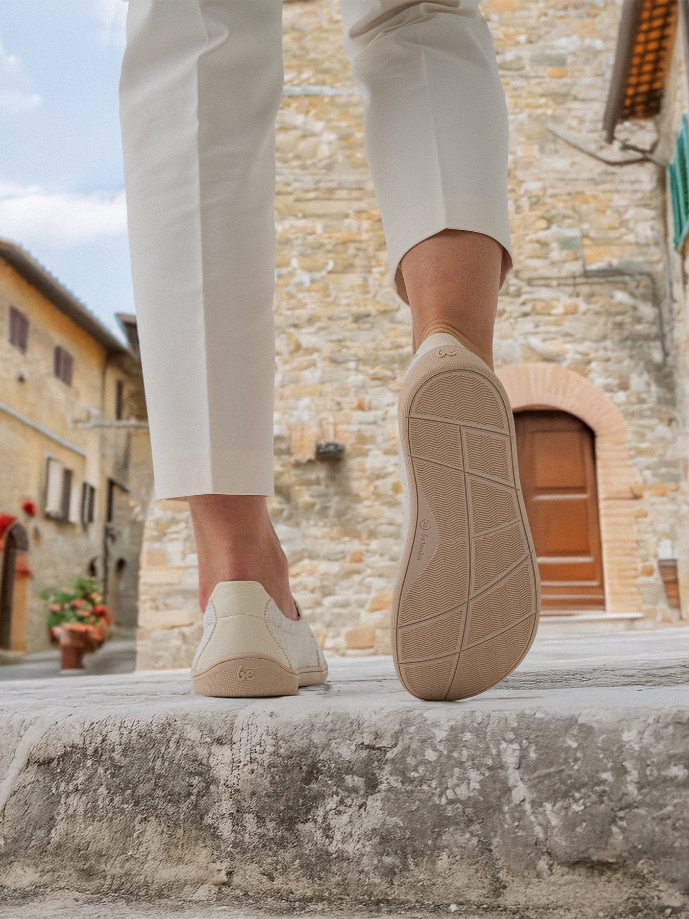 Barefoot Slip-On Shoes for Women - Be Lenka Breeze Ivory | Minimalist Comfort for Walking, Running & Travel | Eco-Friendly & Lightweight