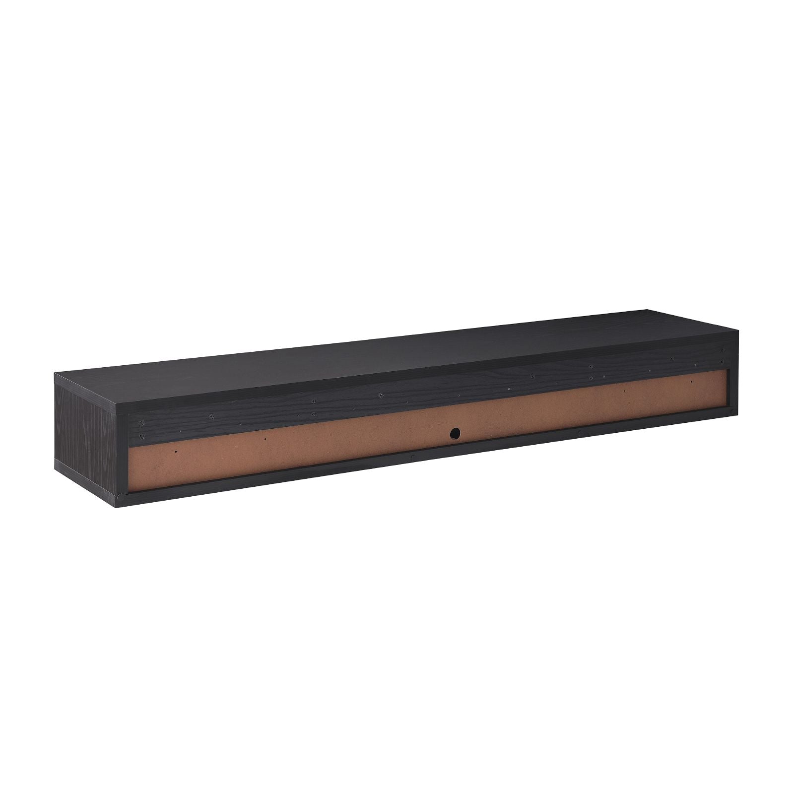 Criterion 1800mm Black Oak Wall Mounted TV Stand - Modern Entertainment Center for Living Room, Bedroom & Home Theater Setup