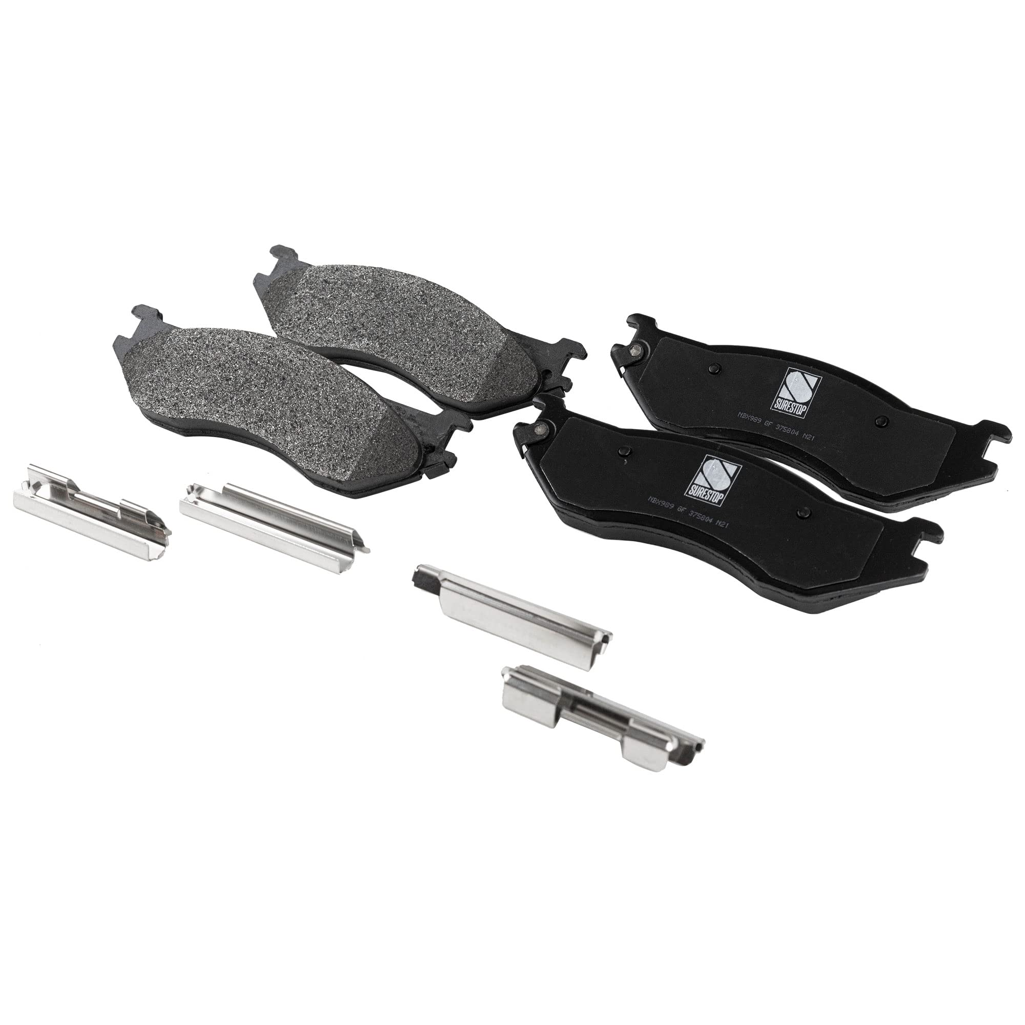 Garage-Pro Front Brake Disc and Pad Kit - 4 Wheel Set for 2002 Dodge Ram 1500 | Natural Cast Iron Rotors | 5 Lug Pattern | Perfect for Off-Roading & Heavy-Duty Towing