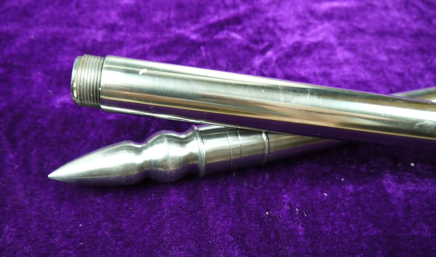 Handmade Stainless Steel Taiji Spear - Traditional Wushu Martial Arts Weapon with Carved Patterns & Detachable Steel Pipe - Perfect for Kung Fu Training, Tai Chi Practice & Martial Arts Performances