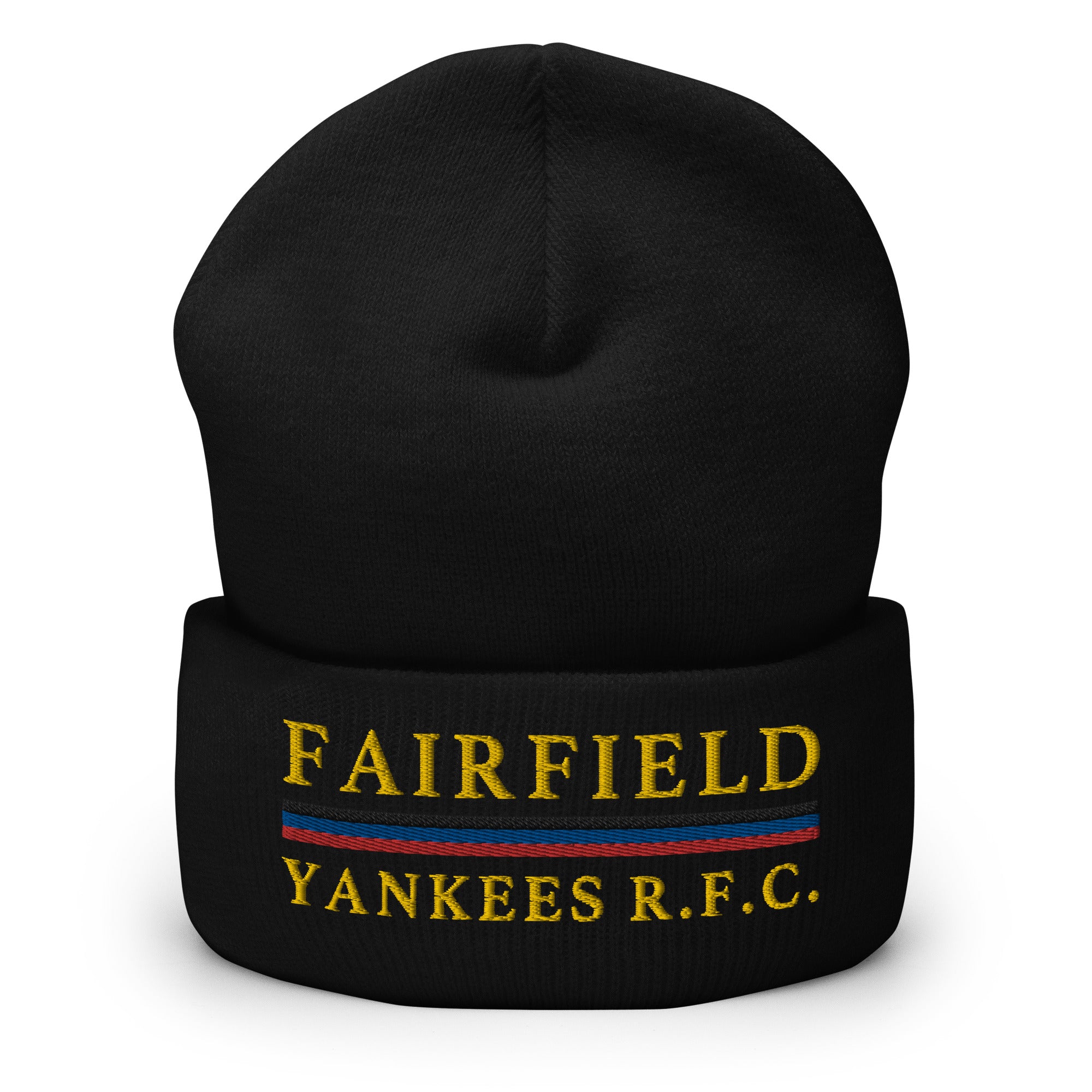 Fairfield Yankees RFC Cuffed Beanie - Winter Knit Hat for Men & Women - Cozy & Warm Skull Cap for Cold Weather - Perfect for Football Games, Outdoor Sports & Casual Wear