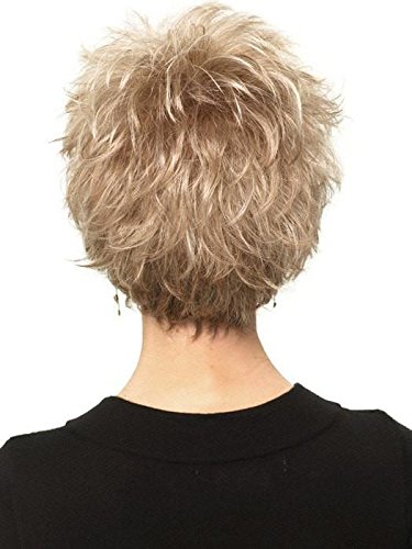 Gabor Wigs Short Textured Layers Spiky Cap Wig - Perk Avg Cap Style in Almond Mist Color (G14+) | Lightweight Capless Design with Wide Stretch & Thinner Lace | Perfect for Daily Wear, Cosplay & Hair Loss Solutions