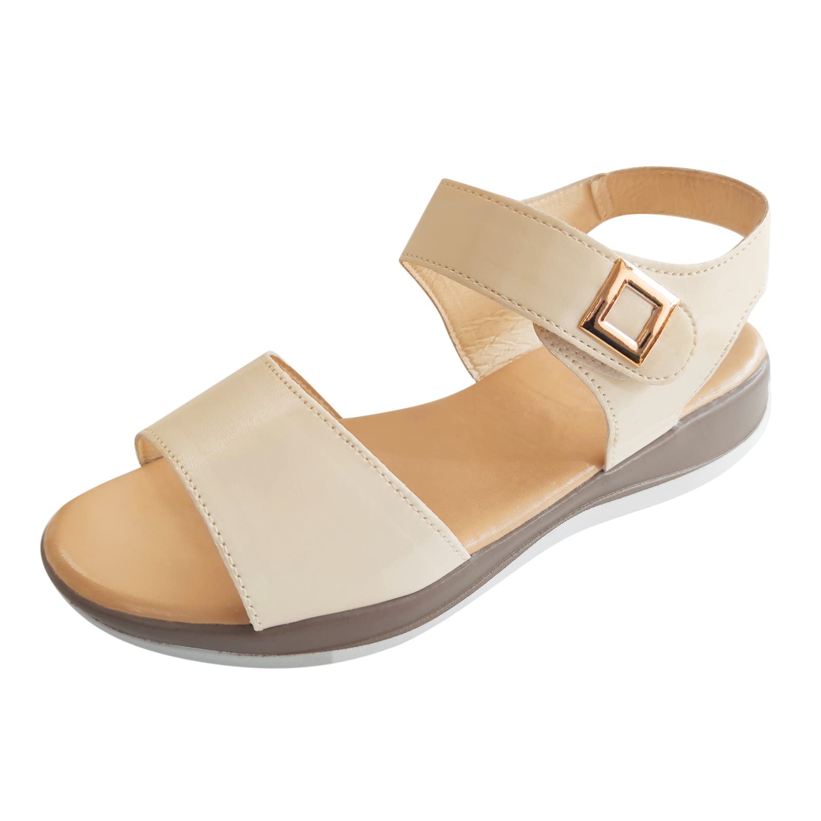 Women's Dressy Sandals - Strappy Flat Open Toe Low Heel Flip Flops | Perfect for Beach, Summer Outfits & Casual Wear
