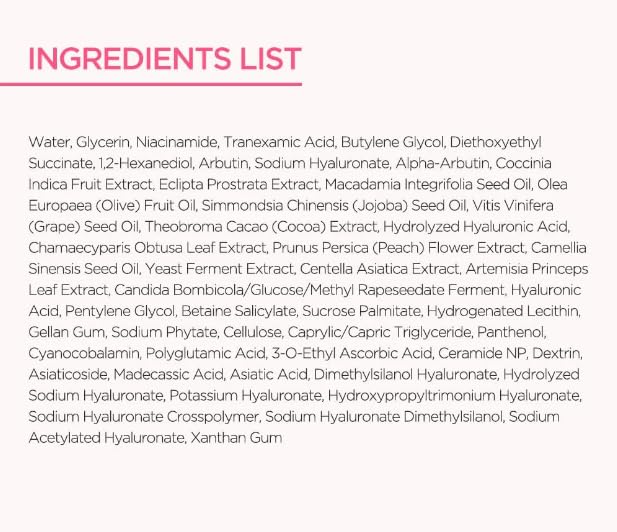 Niacinamide 10% + Tranexamic Acid 4% Serum with Ceramide & Hyaluronic Acid | Vitamin B12 Brightening Treatment for Sensitive Skin | Korean Glass Skin Care | Fragrance-Free Formula | Perfect for Night Routine & Hyperpigmentation Correction