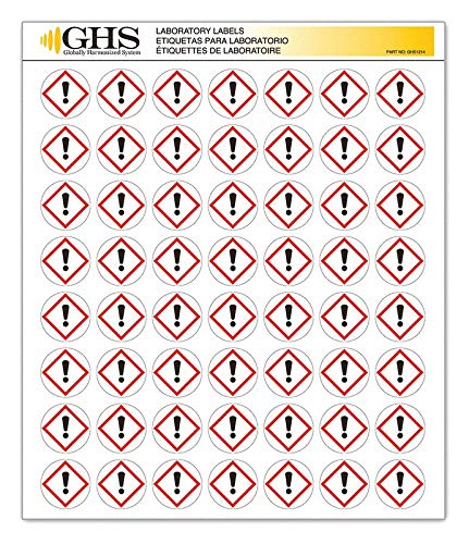 PK1120 Glossy Exclamation Mark Labels - Self-Adhesive Stickers for Organizing, Crafting & Office Use