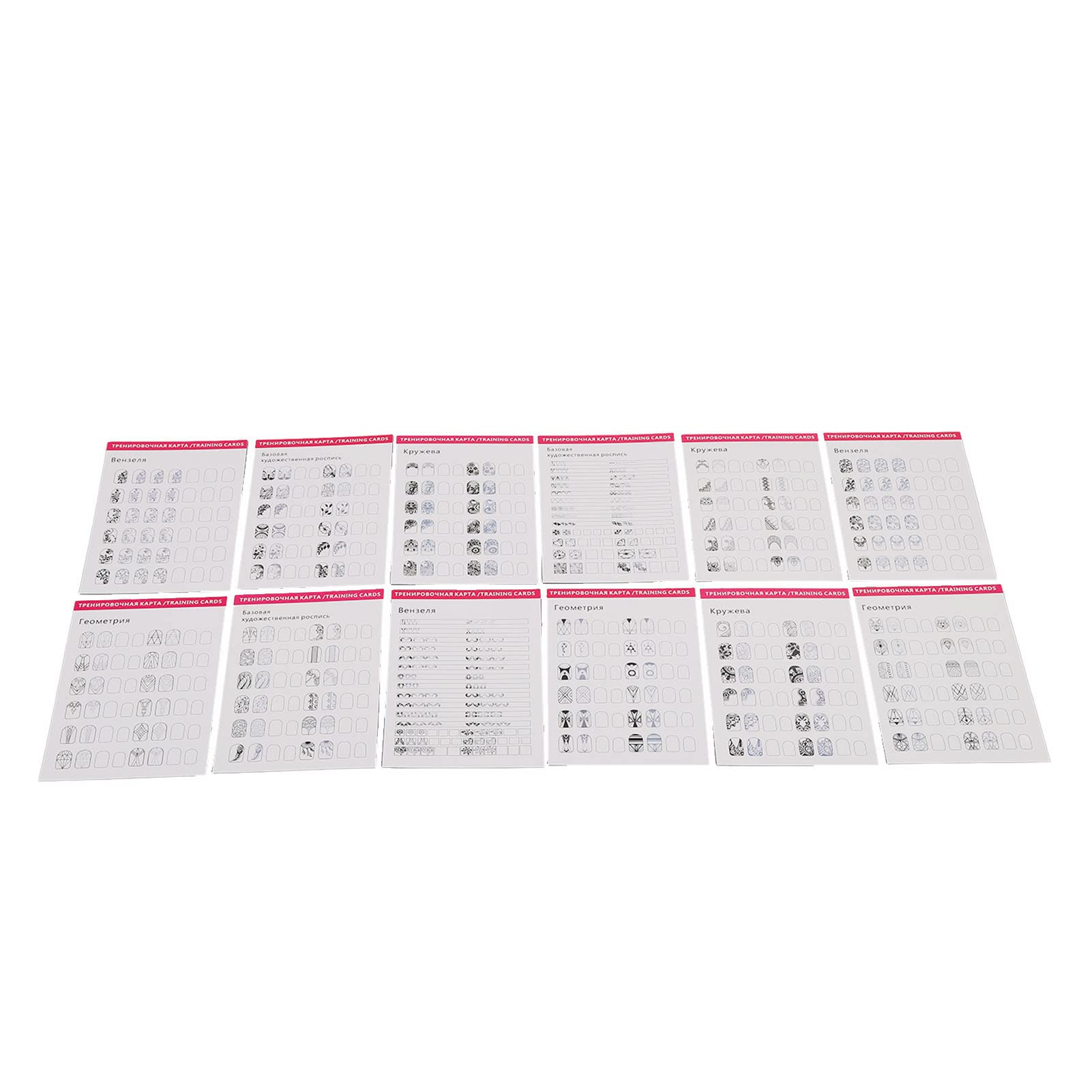 Nail Art Practice Mat - 12 Mode 3D Nail Training Sheet with Multiple Nail Shapes, Easy to Clean for Professional Nail Artists | Perfect for Salon Practice, Home Nail Art Training & DIY Manicure