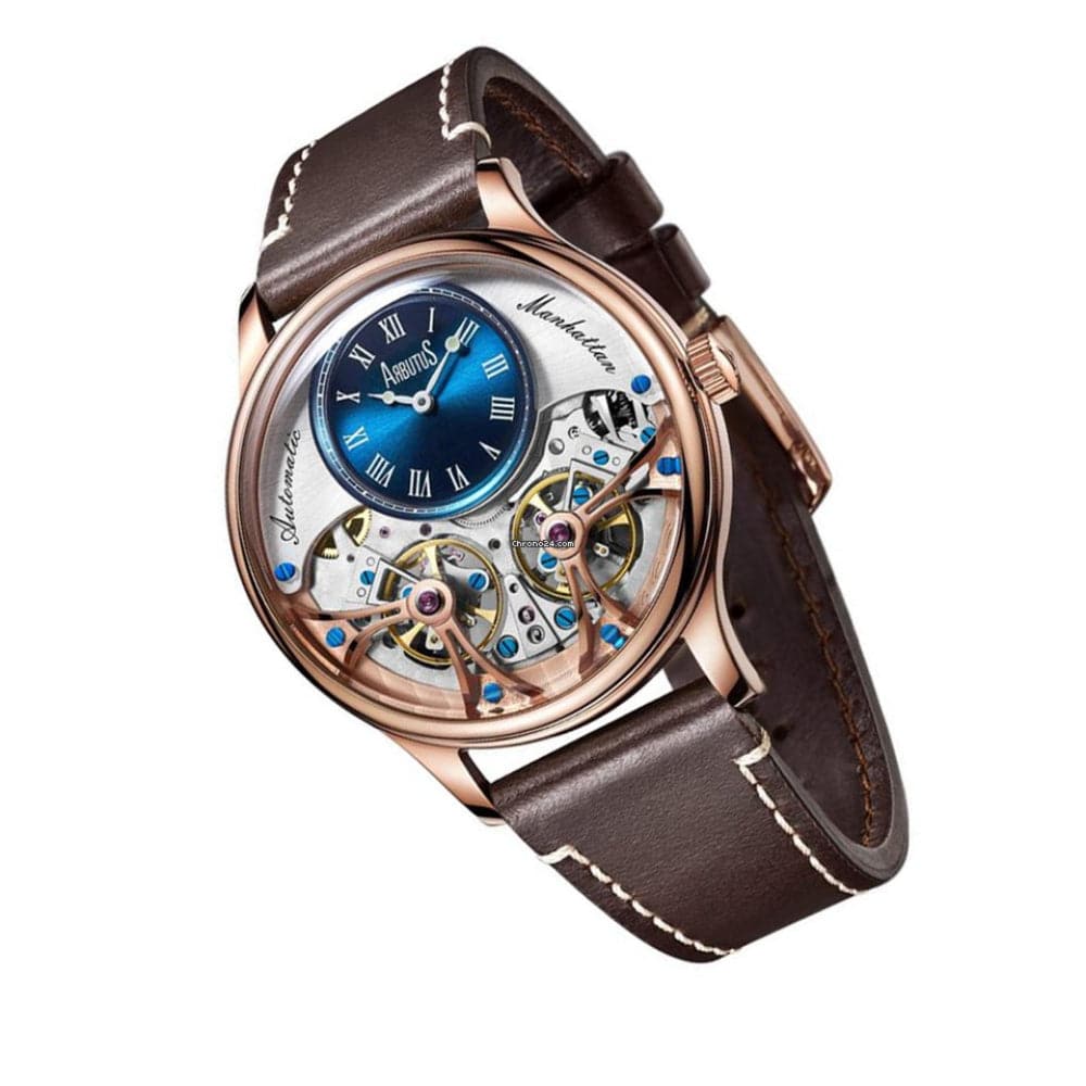 ARBUTUS AR1903RUF Brown Leather Men's Watch - Waterproof Chronograph Wristwatch for Business, Casual & Outdoor Activities