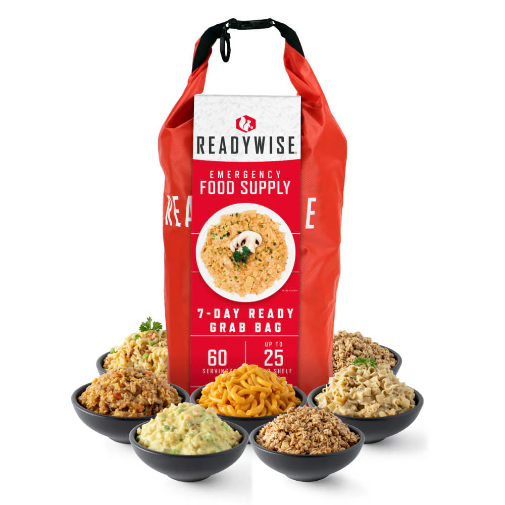 7-Day Emergency Food Supply Kit - 2,000+ Calories Per Day, Long Shelf Life, Ready-to-Eat Meals for Survival, Camping & Natural Disasters