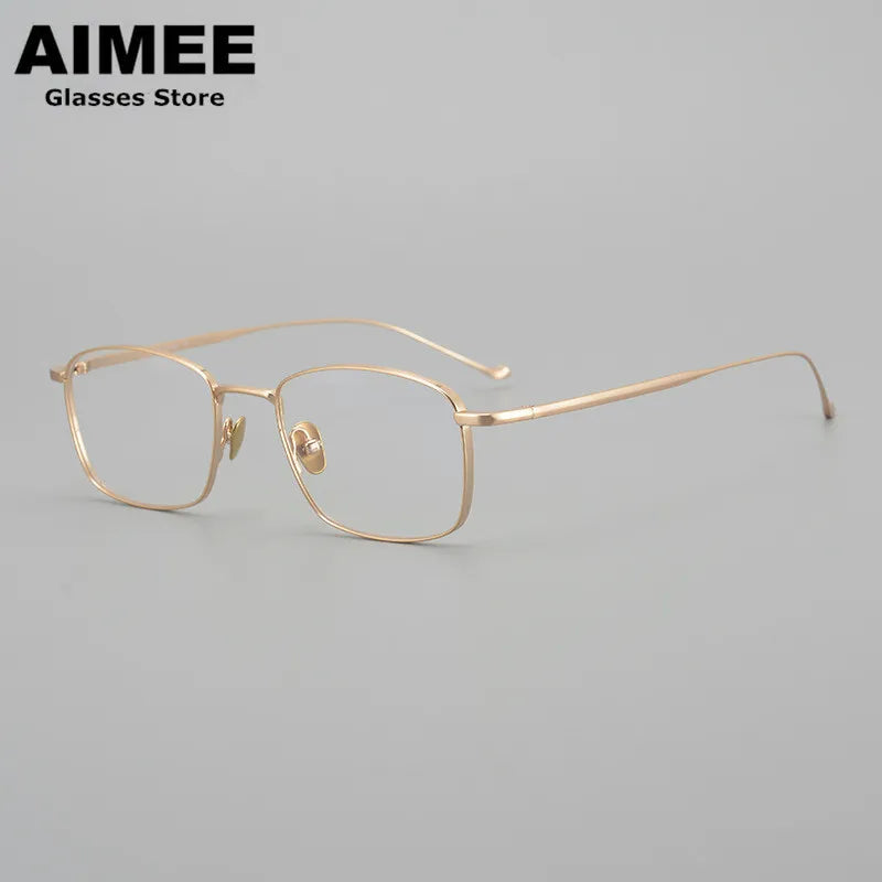 Stylish Aimee Unisex Full Rim Square Titanium Eyeglasses 914020 - Lightweight & Durable Frame for Work, Reading & Everyday Wear