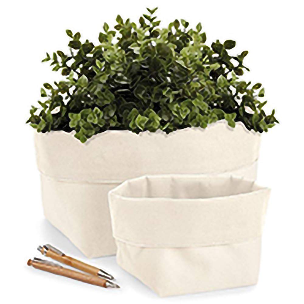 Reversible Canvas Organizer - Foldable Storage Bins for Closet, Shelves & Home Organization | Multi-Purpose Fabric Bins for Toys, Books & Laundry (Perfect for Bedroom, Nursery & Office)