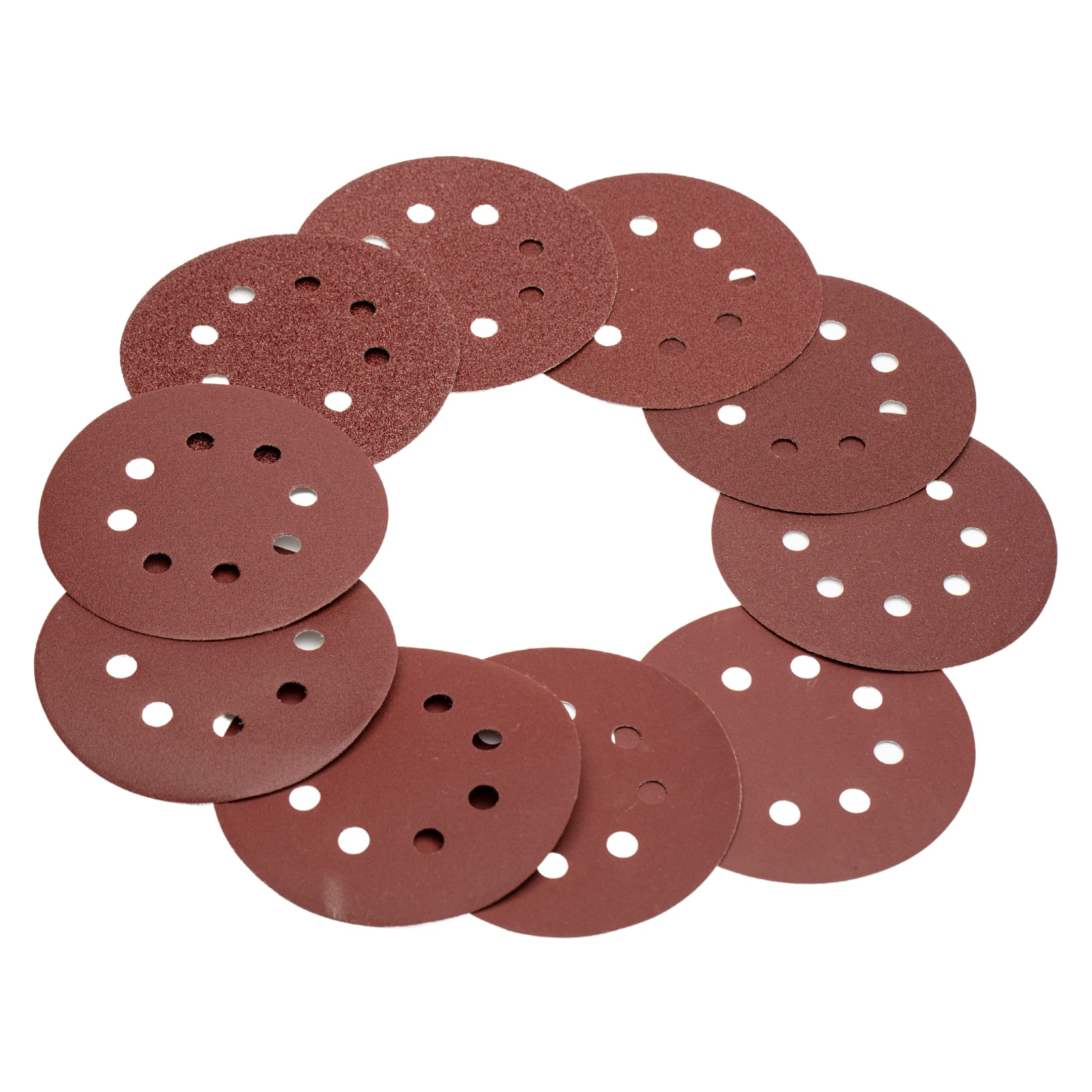 Premium 5-Inch 8-Hole Sanding Discs Assortment (60-1000 Grits) - 100 Pack for Random Orbital Sander | Wood Sanding, Metal Polishing & DIY Projects | Fine Finish & Professional Results