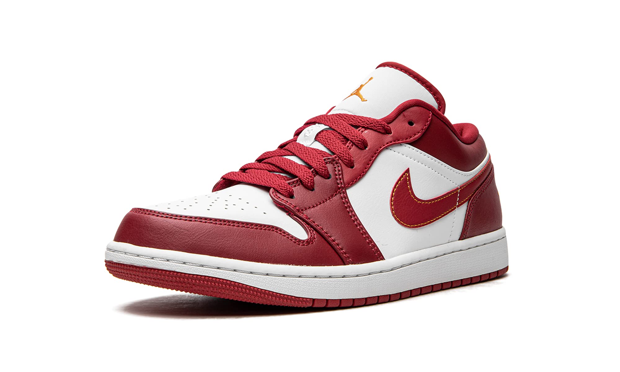 Jordan Men's 1 Low Sneakers 553558-607 Cardinal Red - Size 7.5 | Basketball Shoes for Men, Casual Streetwear & Gym Training