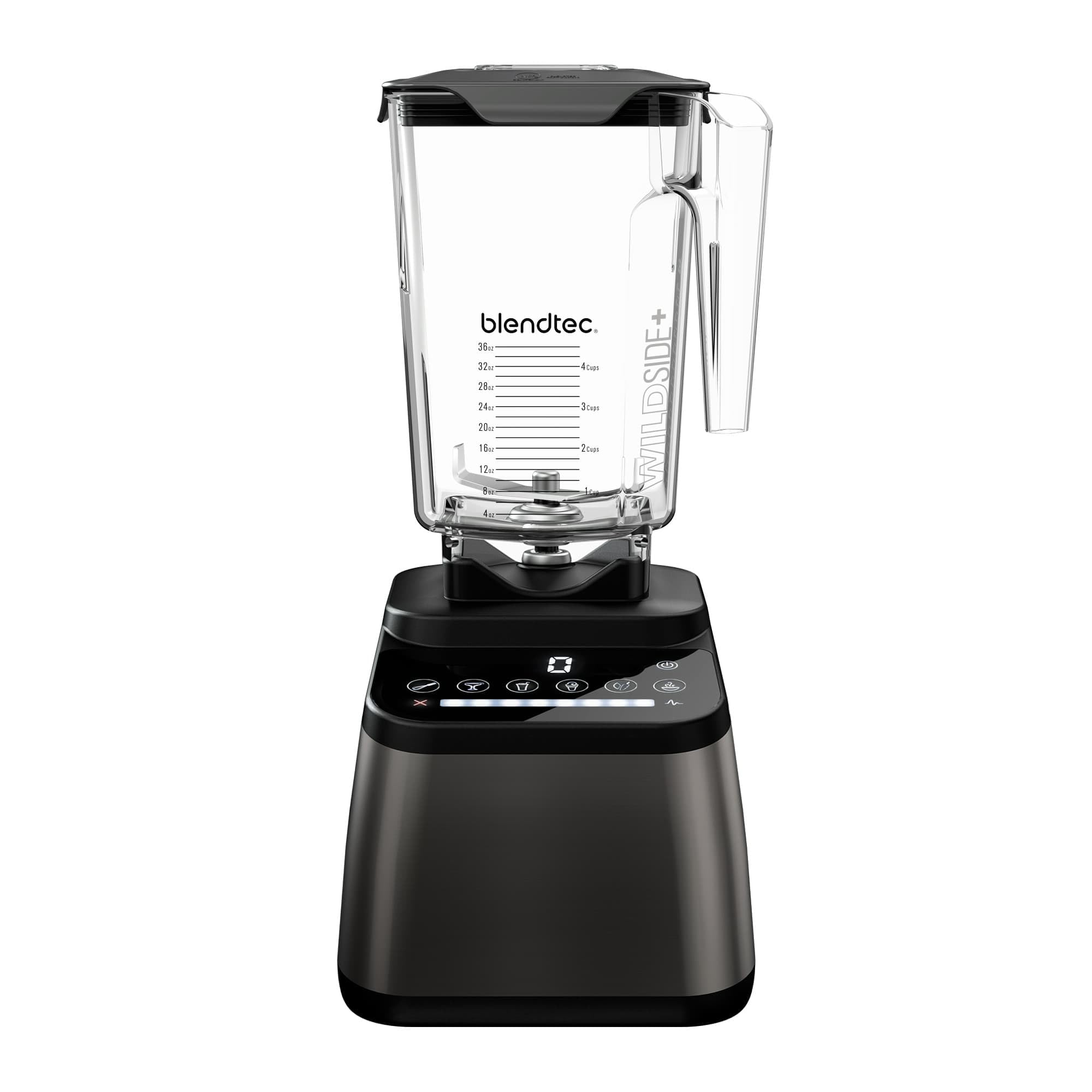 Blendtec Original Designer Series High-Speed Blender with 90oz WildSide+ Jar - Professional Kitchen Blender Bundle in Gunmetal - Perfect for Smoothies, Soups & Nut Butters