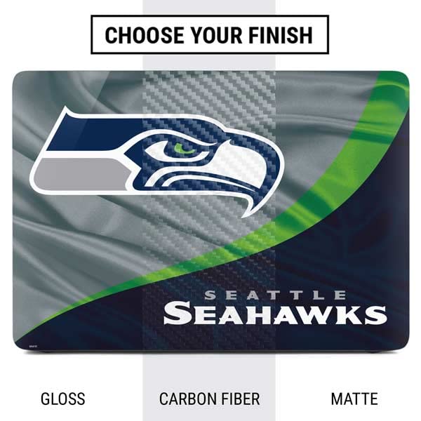 Officially Licensed NFL Seattle Seahawks Laptop Skin for MacBook Air 13-inch (2020) | Protective Vinyl Decal Sticker | Perfect for School, Work & Travel