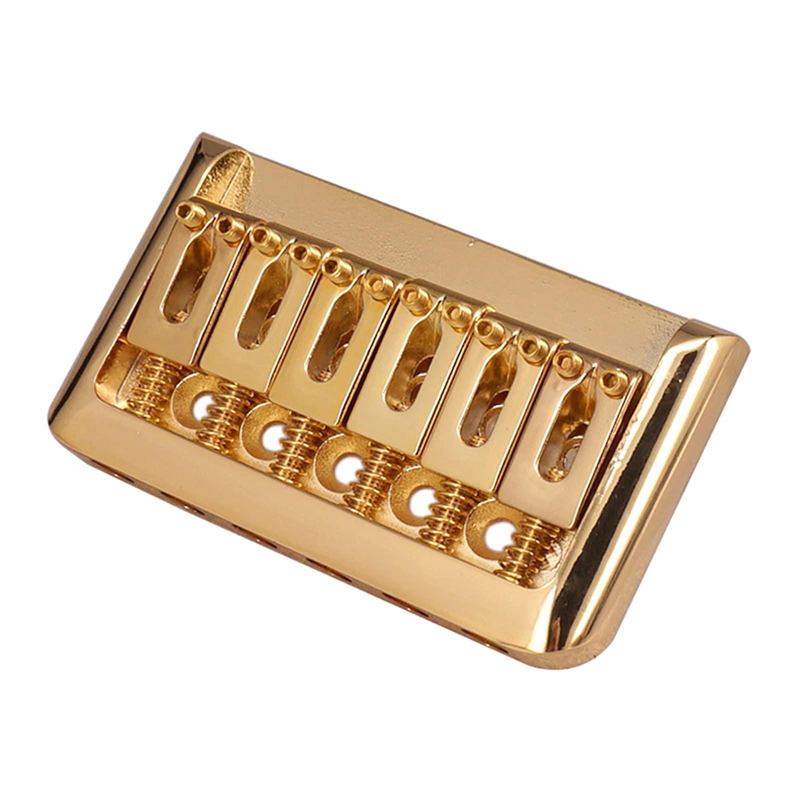 Gold Metal Guitar Saddle Bridge Tailpiece for 6 String Electric Guitar Bass - Premium Replacement Part for Enhanced Tone & Sustain - Perfect for DIY Guitar Repair & Upgrades