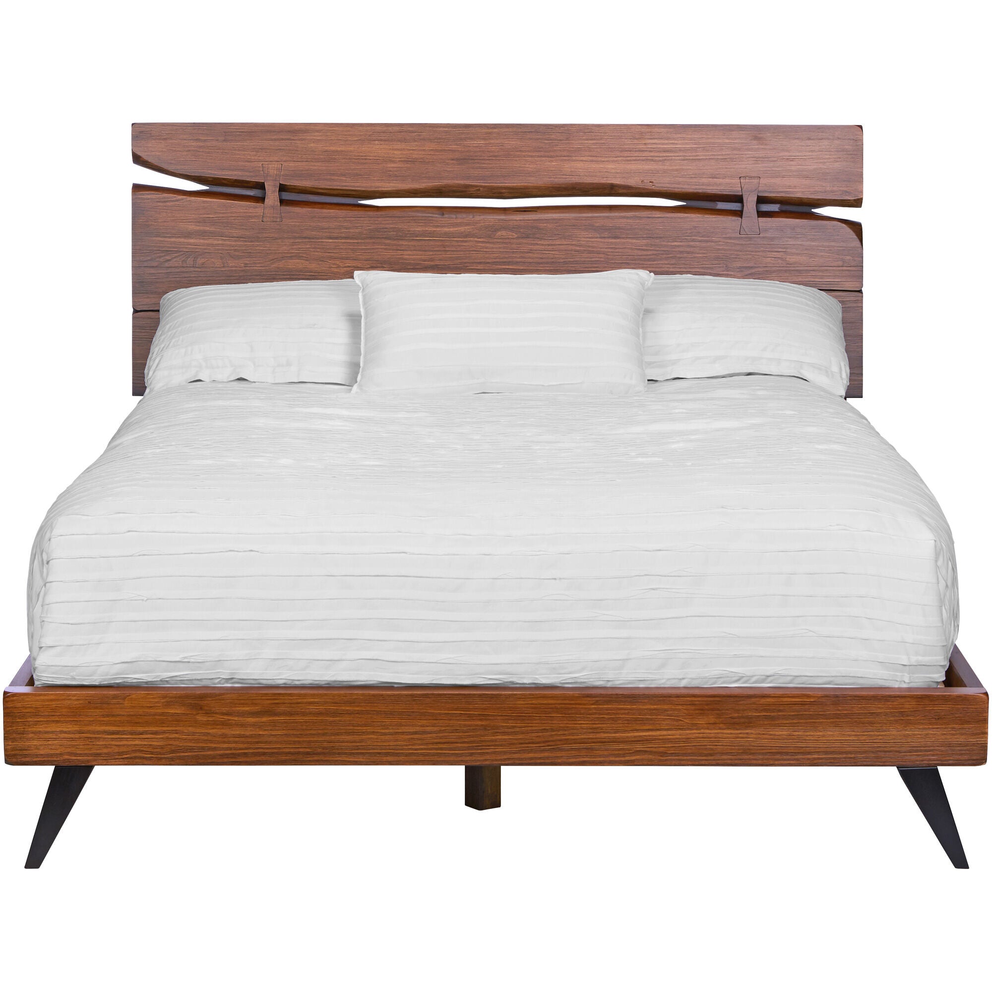 Premium Dana Point Bed Frame - Queen Size Wooden Platform Bed with Headboard - Modern & Sturdy Design for Bedroom, Guest Room, or Dorm