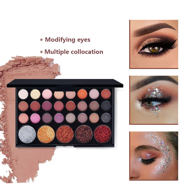 FantasyDay Complete Makeup Kit - Christmas Makeup Gift Set with Eyeshadow, Lipstick, Brushes, Contour Stick, Concealer, Mascara, Blush, Powder | Perfect for Holiday Gifting, Parties, and Everyday Glam
