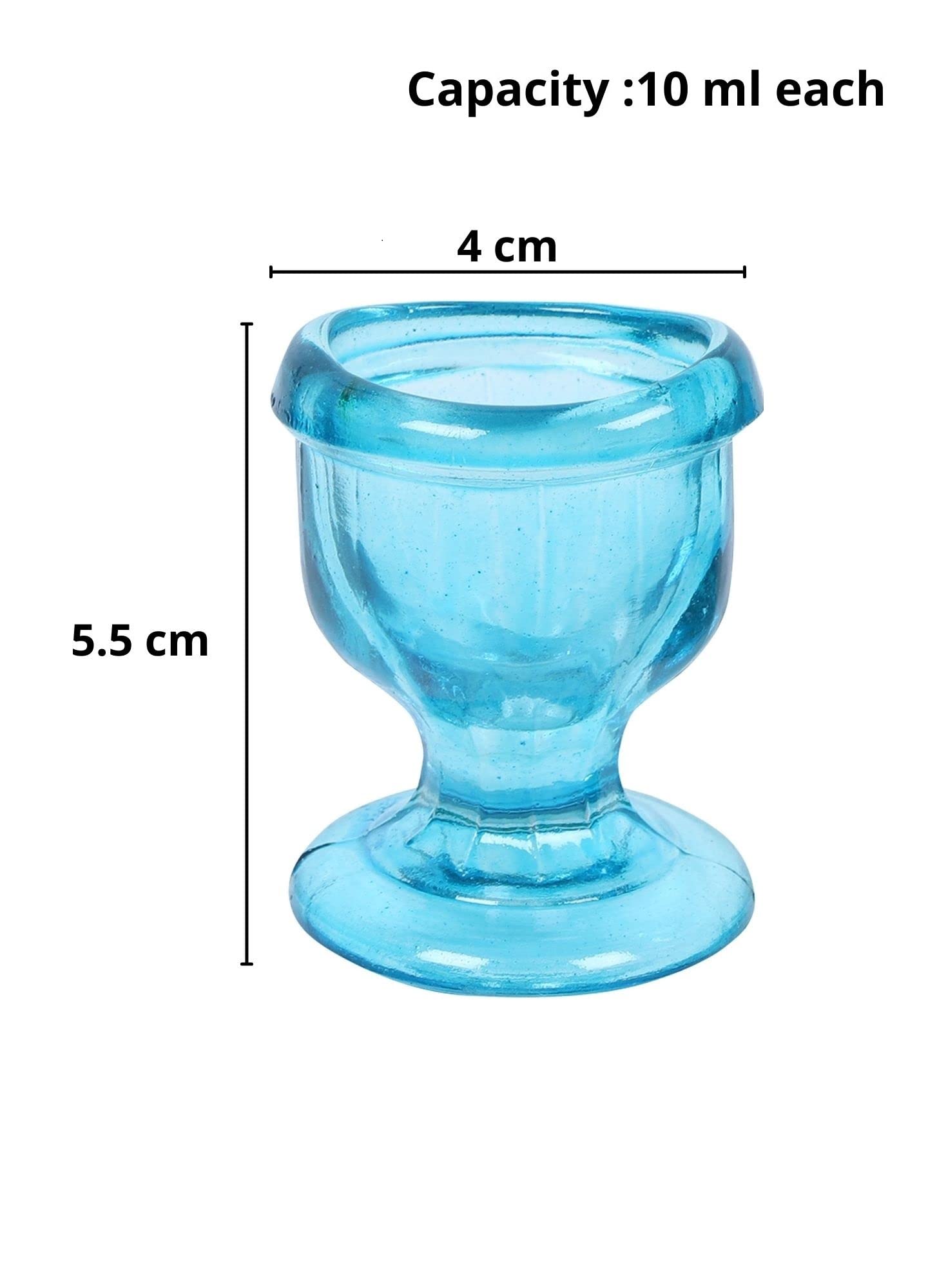 QIMACPLUS Premium Glass Eye Wash Cup - Smooth Edge, Ergonomic Design for Secure Fit & Effective Eye Cleansing - Includes Storage Container (Sky Blue, 1-Pack) - Perfect for First Aid Kits, Home Safety & Workplace Eye Care