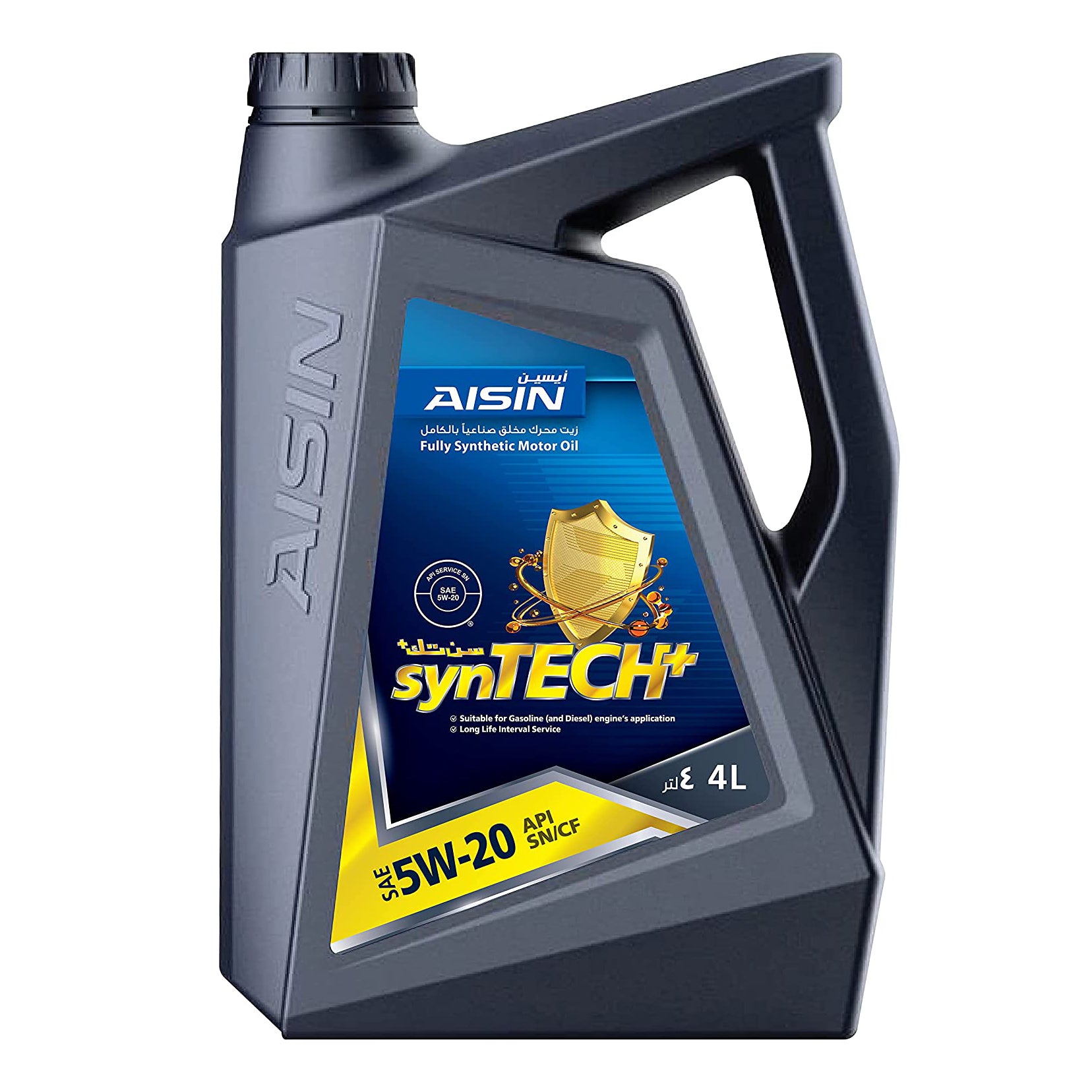 Aisin Fully Synthetic 5W20 Engine Oil - SN/CF Gas & Diesel Compatible - 4 Liters (1 Gallon) for Cars, Trucks & SUVs - High Performance Motor Oil for All Seasons & Extreme Temperatures