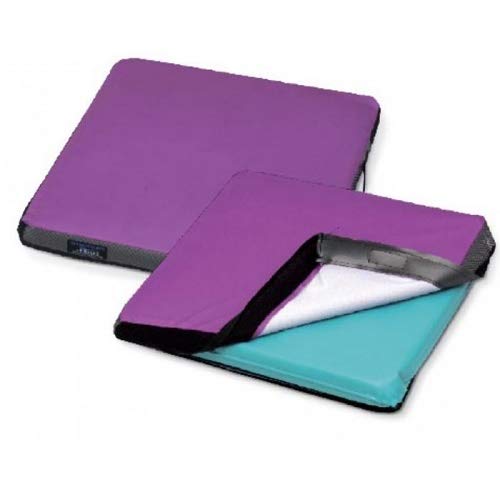 Wimed Gel Top Fluid Gel Anti-Decubitus Cushion - 40 x 40 x 2.5 cm - Pressure Relief for Wheelchair, Bed & Office Use - Ideal for Elderly Care & Post-Surgery Comfort
