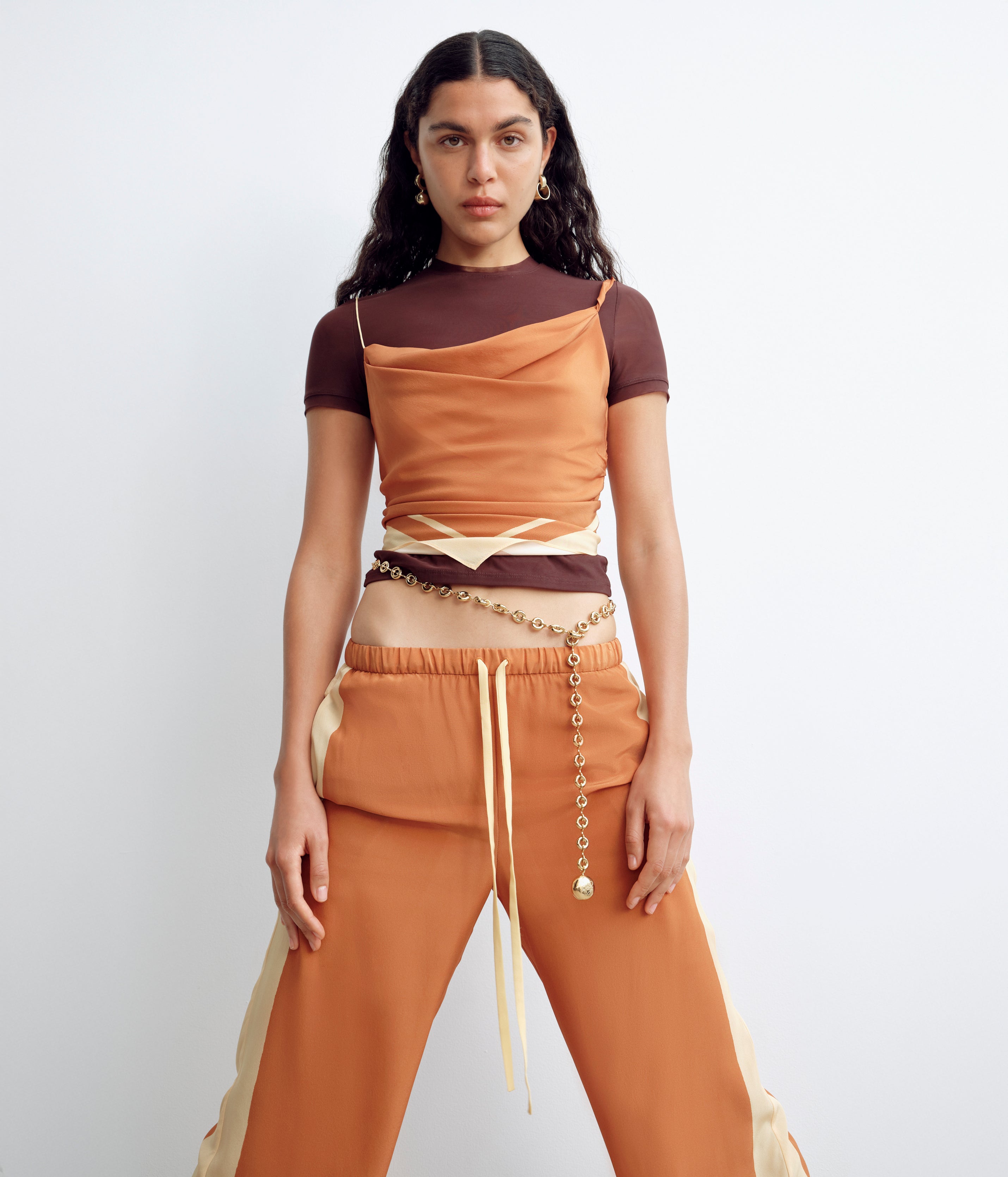 Soma Scarf Cami Rust - Stylish Women's Layering Top for Casual Outfits & Date Nights | Soft & Comfortable Blouse for Everyday Wear