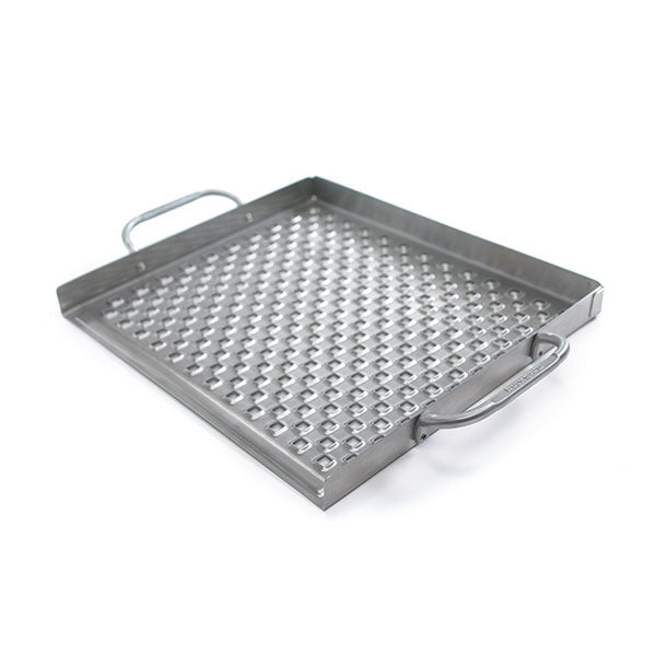 Broil King 15.5 x 13 Inch Imperial Perforated Flat Topper Griddle - Heavy Duty Grill Accessory for Outdoor Cooking, Camping & Backyard BBQs - Model 69712