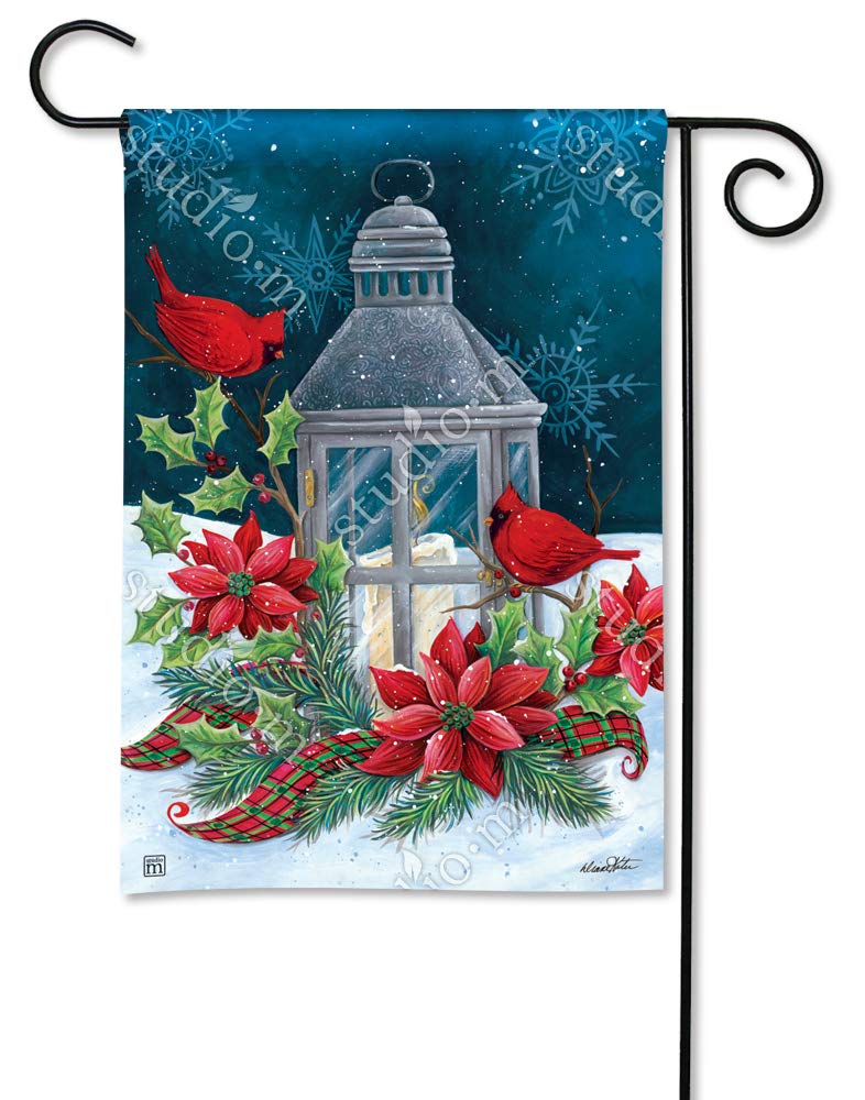BreezeArt Cardinal Christmas Garden Flag - Double-Sided Holiday Decoration for Yard, Porch & Outdoor Decor - Perfect for Christmas, Winter & Seasonal Celebrations