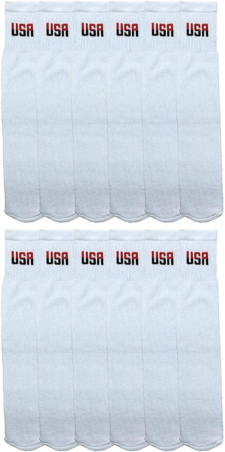 Yacht & Smith USA Pride Wholesale Cotton Socks for Men, Women & Kids - Patriotic American Flag Themed Crew Socks | Perfect for 4th of July, Memorial Day & Everyday Wear