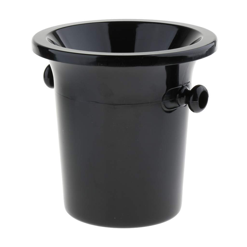 3-Piece Black Plastic Champagne Wine Spittoon Set - 3L Capacity with Funnel for Tastings, Events & Sommelier Use - Durable & Portable Wine Accessories