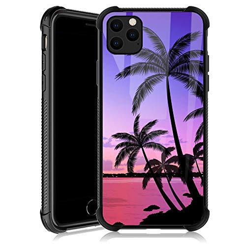 A6-Colorful Sunset Palm Leaf