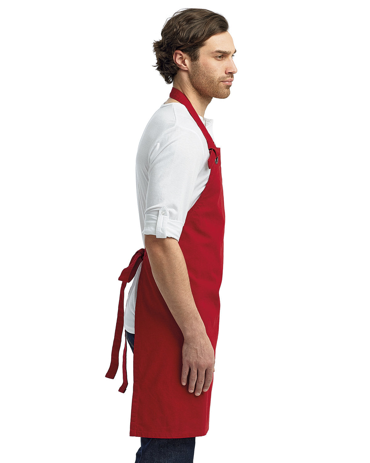 Reprime RP130 Heavy Duty Unisex Canvas Bib Apron - Durable Cotton Work Apron for Cooking, Grilling, Woodworking & DIY Projects