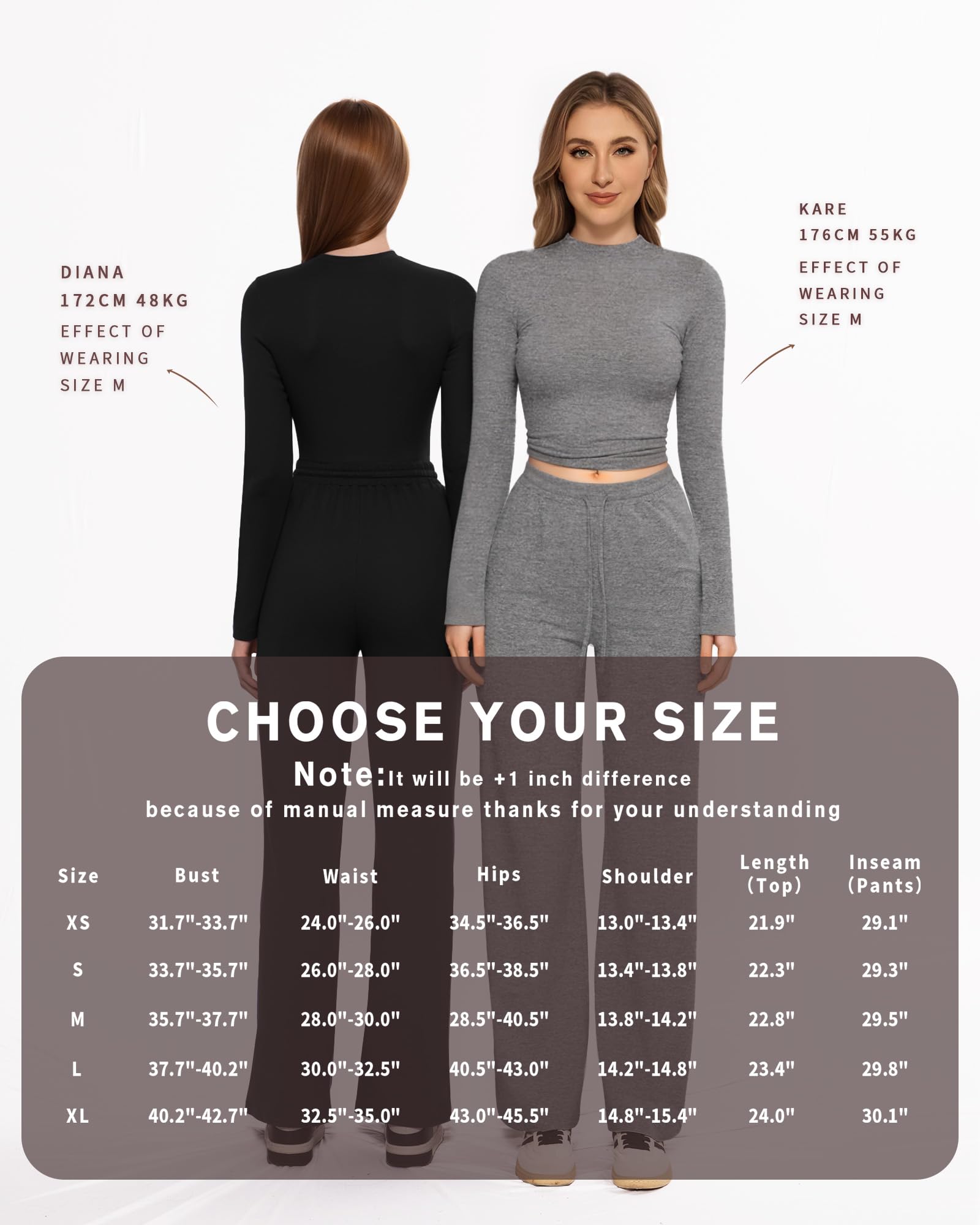 MANGOPOP Women's 2-Piece Lounge Set Soft Tracksuit Sweatsuit Outfit - Cozy Fall Winter Pajama Set for Home, Yoga & Casual Wear
