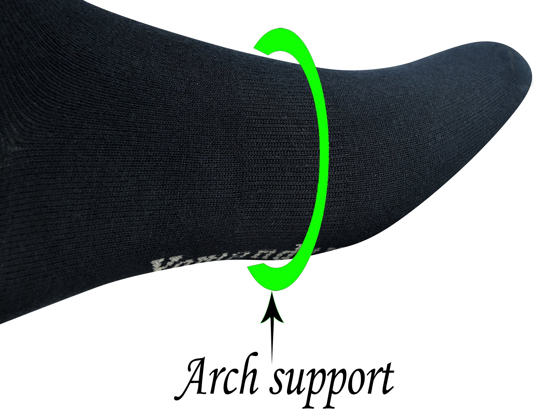 Yomandamor 4 Pairs Men's Bamboo Boot Dress Socks - Black, Extra Wide Top, Size 6-11 - Comfortable & Breathable for Office, Formal Wear & Dress Shoes