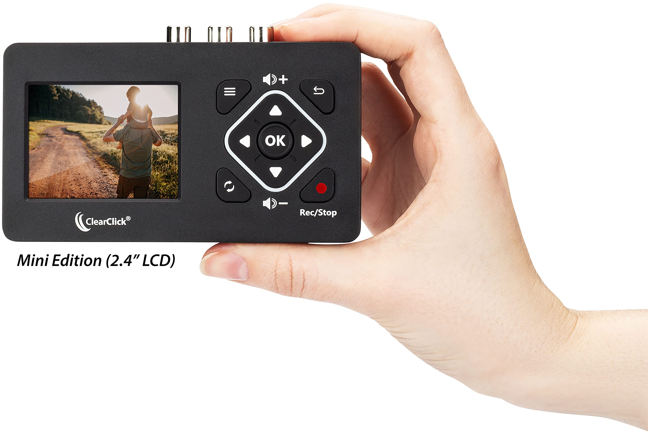 ClearClick Video to Digital Converter 2.0 Mini Edition - Convert VHS Tapes to Digital, Record from VCR, DVD, Hi8, Camcorder & Gaming Systems via RCA/AV - Perfect for Home Movies, Retro Gaming & Video Archiving