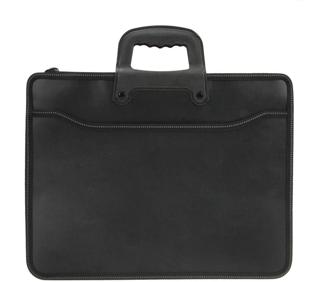 Waterproof Expandable Nylon Business Document Bag - A4 File Organizer with Laptop Pocket & Multiple Compartments | Perfect for Office, Travel, and Professional Meetings