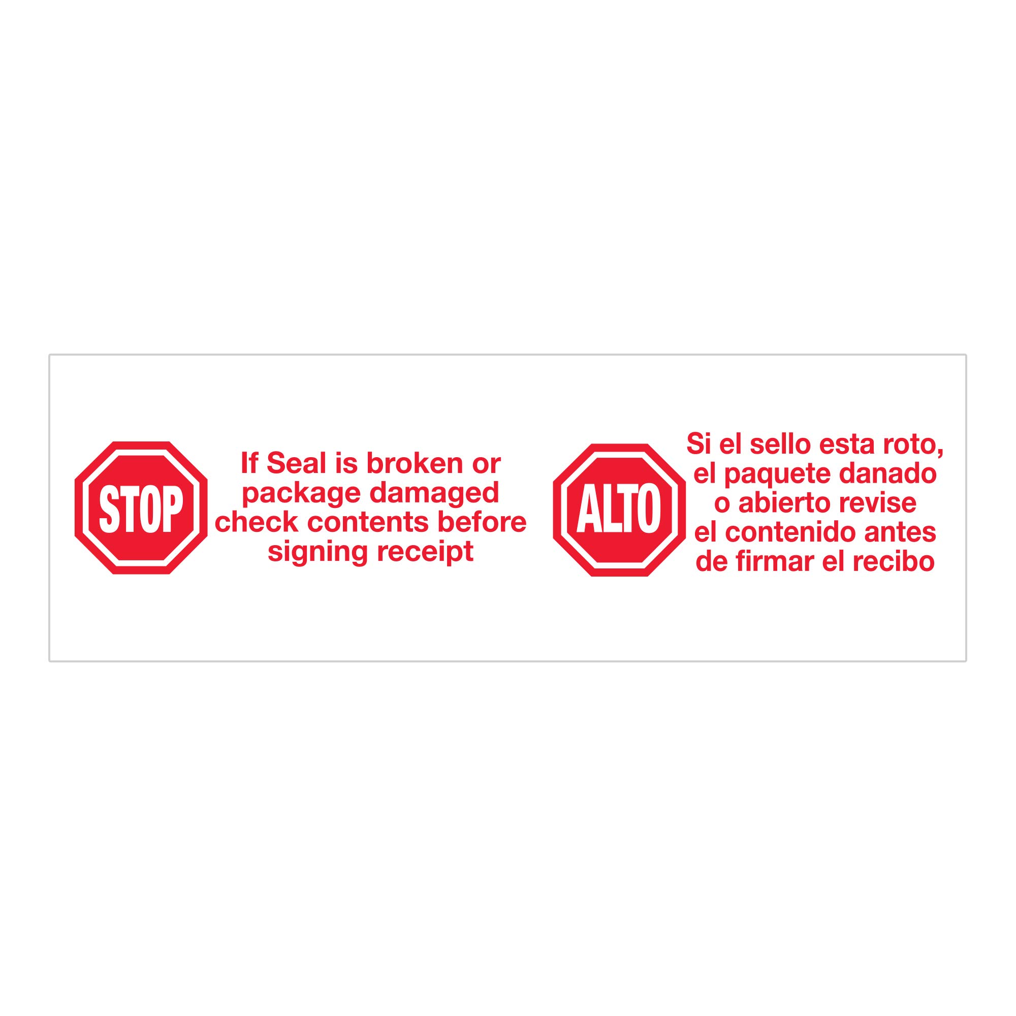 **Aviditi 2 Inch x 110 Yard Heavy Duty Packing Tape - 2.2 Mil Red/White 