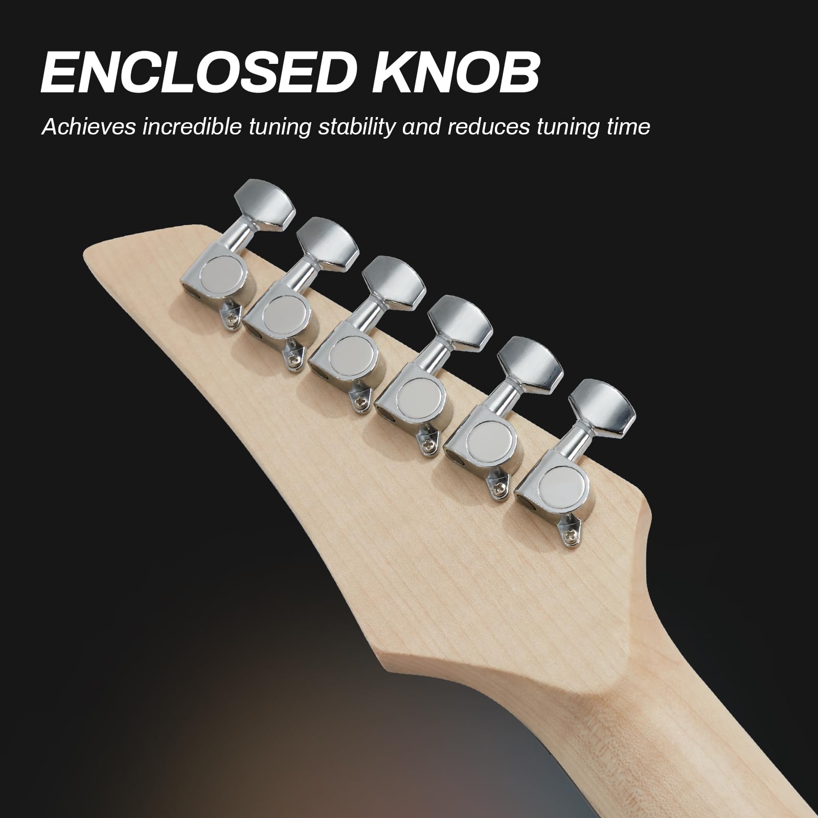 AODSK 39 Inch Full Size Solid Body Electric Guitar Starter Kit with Amp, Digital Tuner, 6 Strings, 4 Picks, Tremolo Bar, Strap & Gig Bag (Sunburst-HSH) – Perfect for Beginners, Practice, Live Performance & Home Studio Recording
