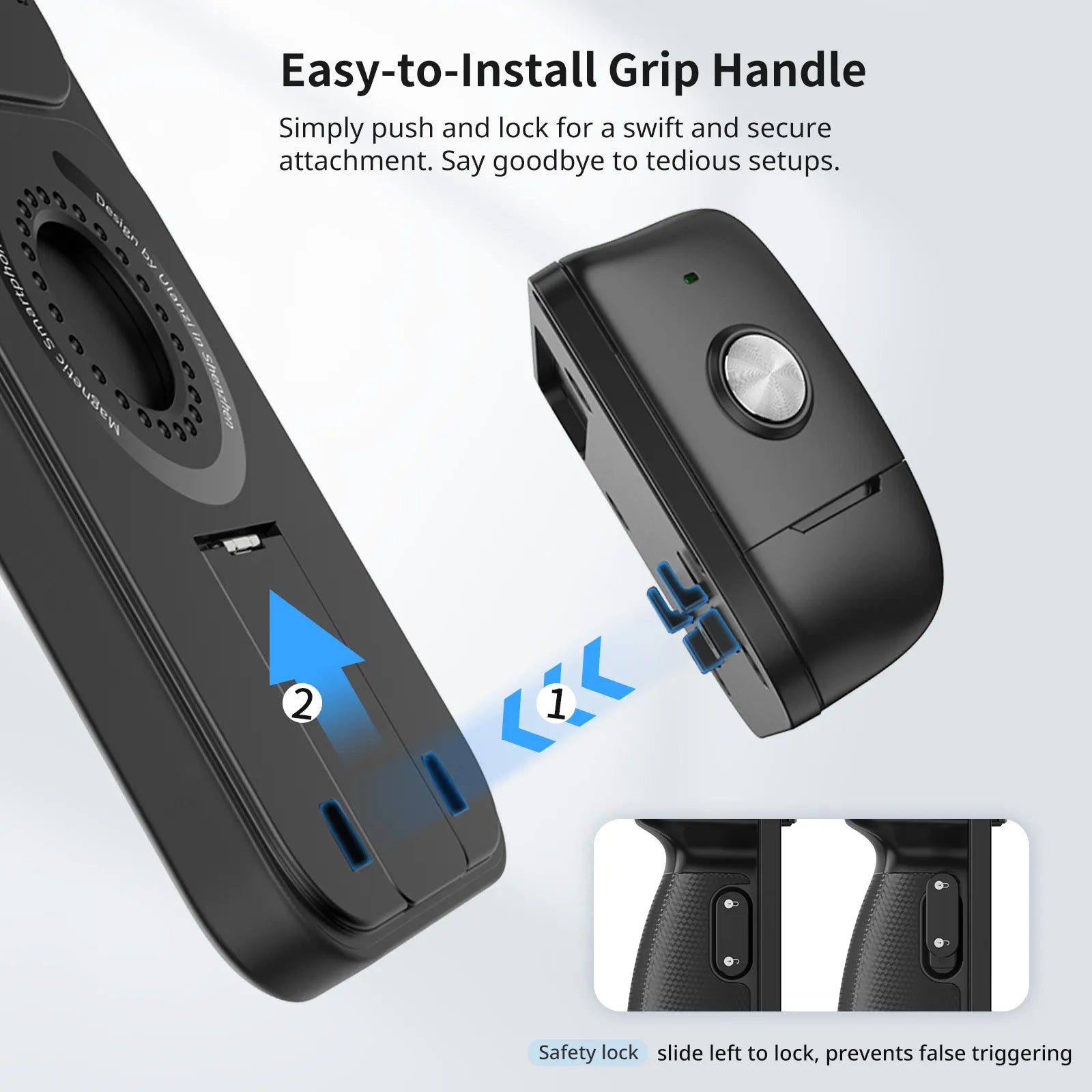 Ulanzi O LOCK Smartphone Video Stabilizer Kit for iPhone 15 Pro & Pro Max - Perfect for Vlogging, Live Streaming & Content Creation