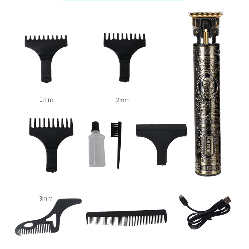 Professional Hair Clippers for Men - Rechargeable Electric Hair Trimmer & Beard Shaver with Metal Blade, Barber-Grade Hair Cutting Machine for Home & Salon Use | Perfect for DIY Haircuts, Beard Trimming & Grooming