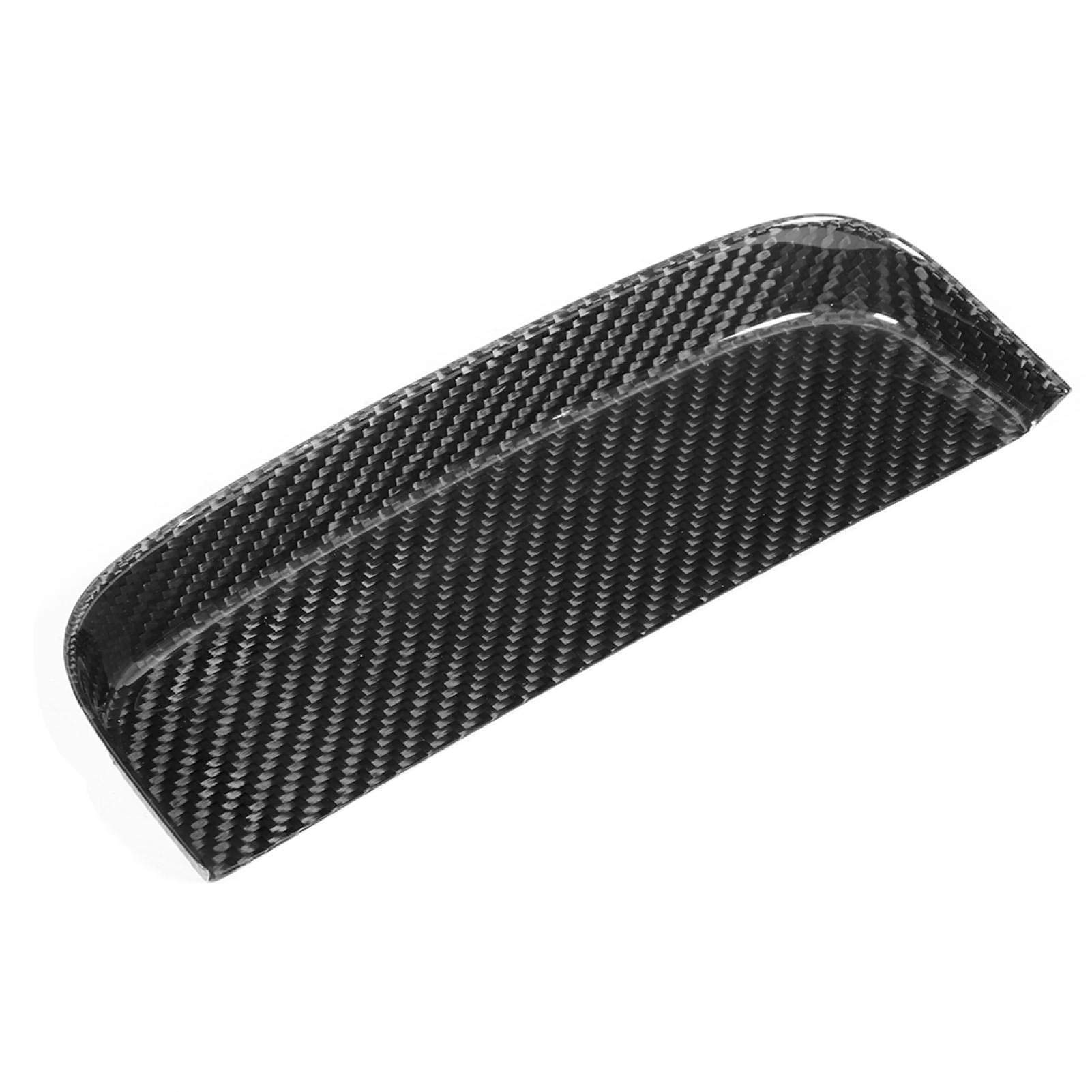 Carbon Fiber Car Storage Box Cover Trim Decor for Mustang 2014-2018 - Durable Interior Accessory for Car Organizing & Customization | Perfect for Road Trips, Daily Commute & Car Shows
