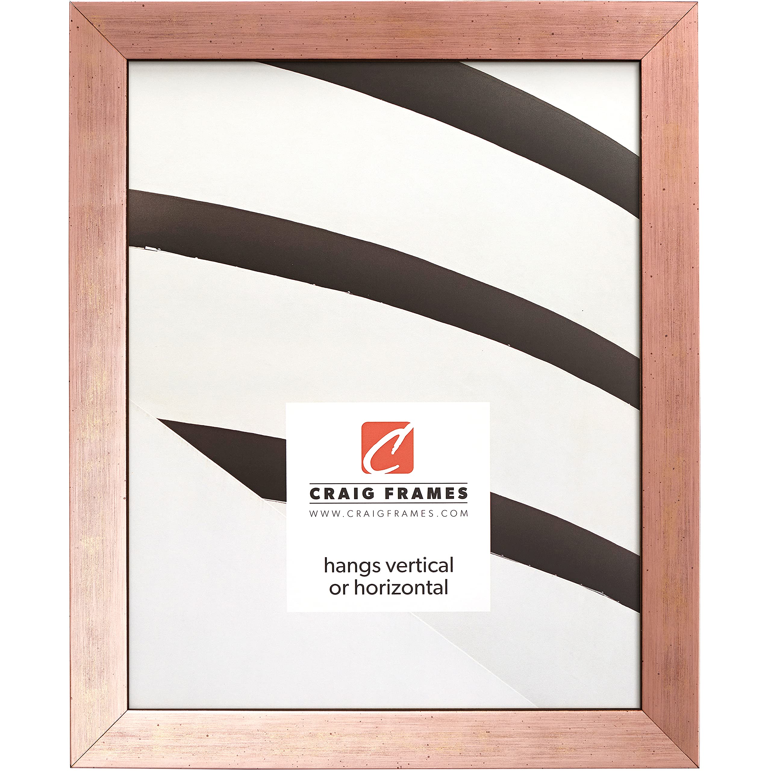 Craig Frames Milano 12x36 Inch Rose Gold Picture Frame - Elegant Wall Decor for Living Room, Bedroom, Office & Gifts