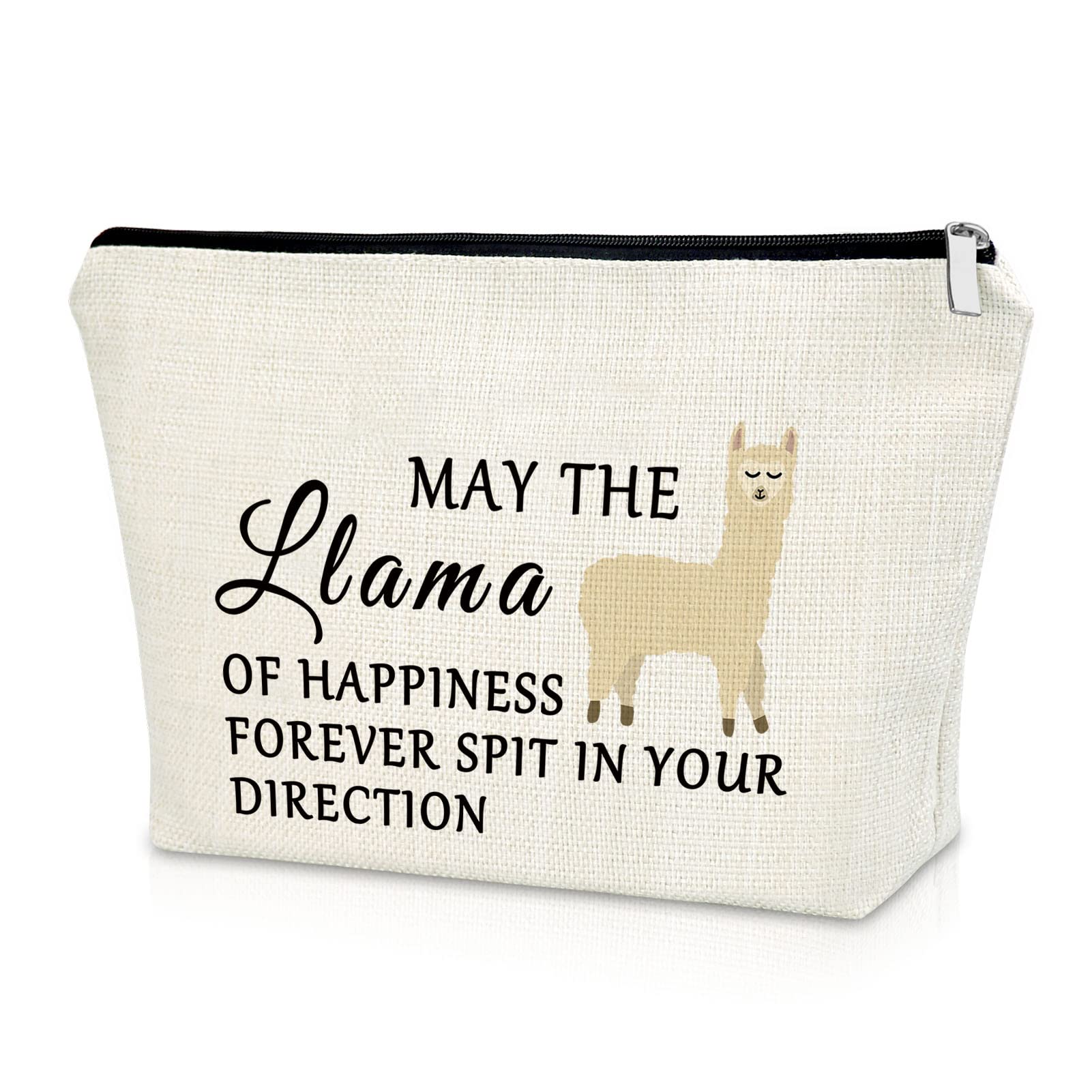 Funny Llama Makeup Bag for Women - Cute Cosmetic Travel Pouch, Perfect Birthday & Christmas Gift for Llama Lovers, Best Friends & Her | Great for Travel, Daily Use & Friendship Gifts