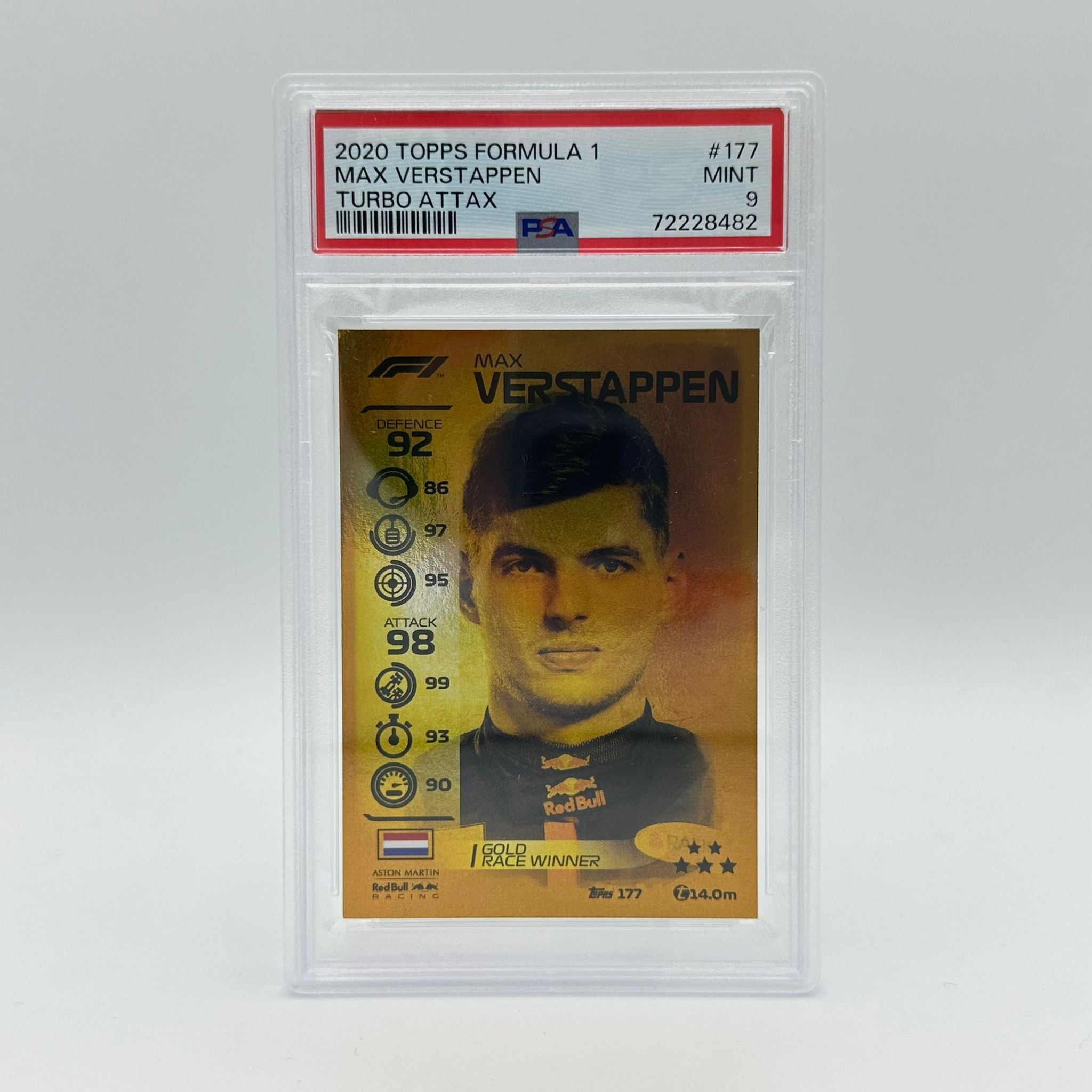 PSA 9 Graded Max Verstappen #177 Trading Card - Perfect for Sports Collectors, Racing Fans & Investment Portfolio