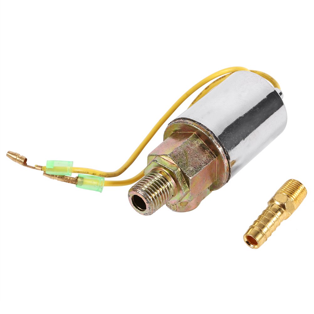24V Heavy Duty Electric Air Horn with Solenoid Valve for Trucks & Trains - 1/4