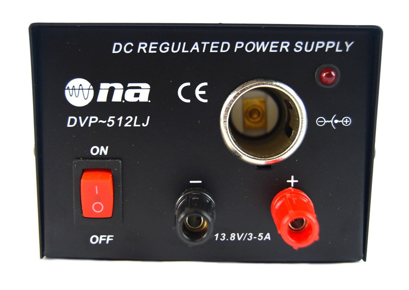 13.8V DC Regulated Power Supply 3-5 Amp with Surge Protection - AC 117V to DC Converter for Car Lighter Socket - Perfect for Car Electronics, CB Radios & Mobile Device Charging