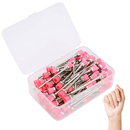 Professional Stainless Steel Nail Drill Bits Set - High-Density Brush for Salon & Home Manicure - Pink Nail Art Tools for Acrylic, Gel & Natural Nails (Perfect for DIY & Professional Use)