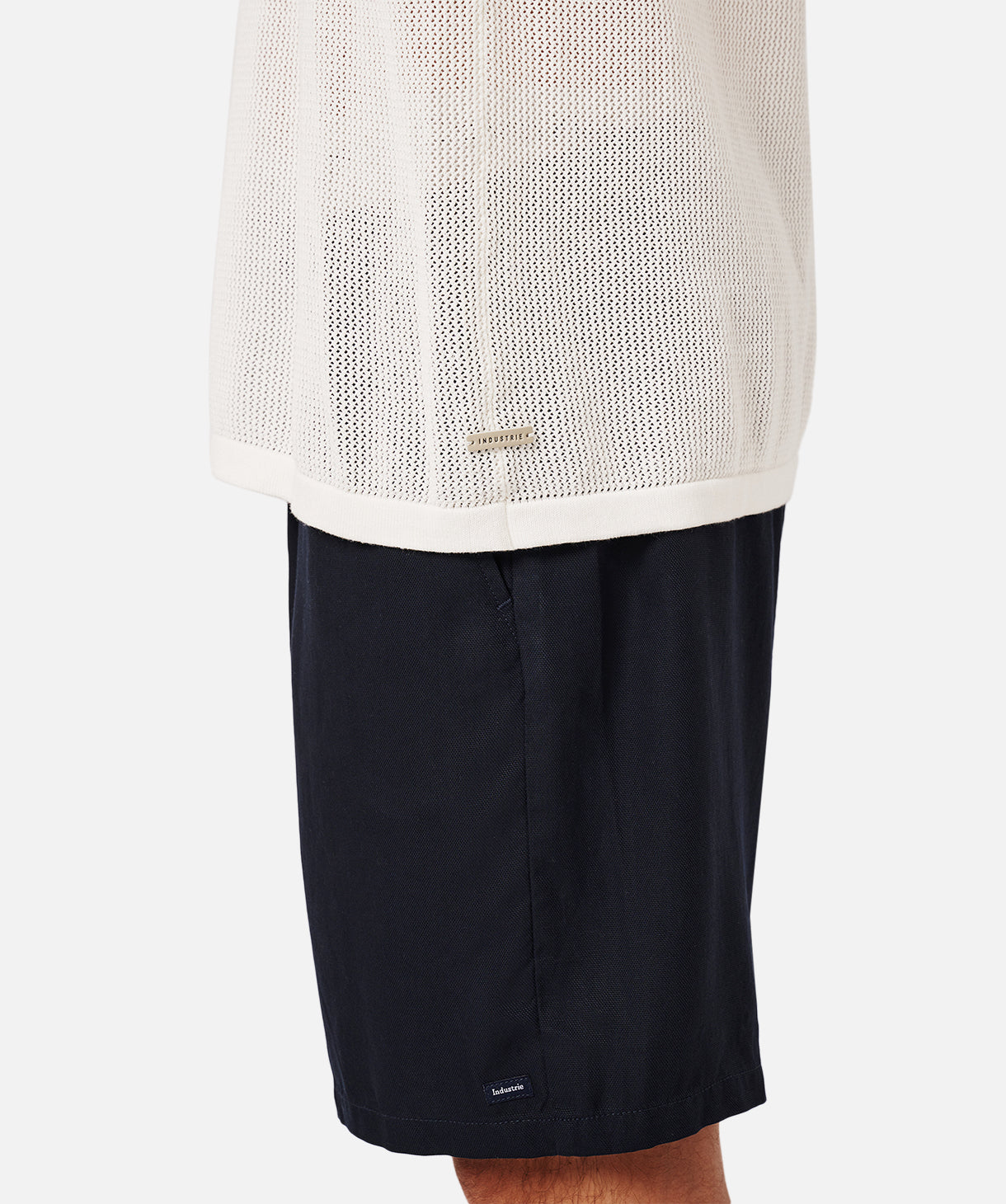 Nanterre Knitted Tee - Soft Cotton Women's T-Shirt in Chalk White | Casual Wear, Layering & Everyday Outfits