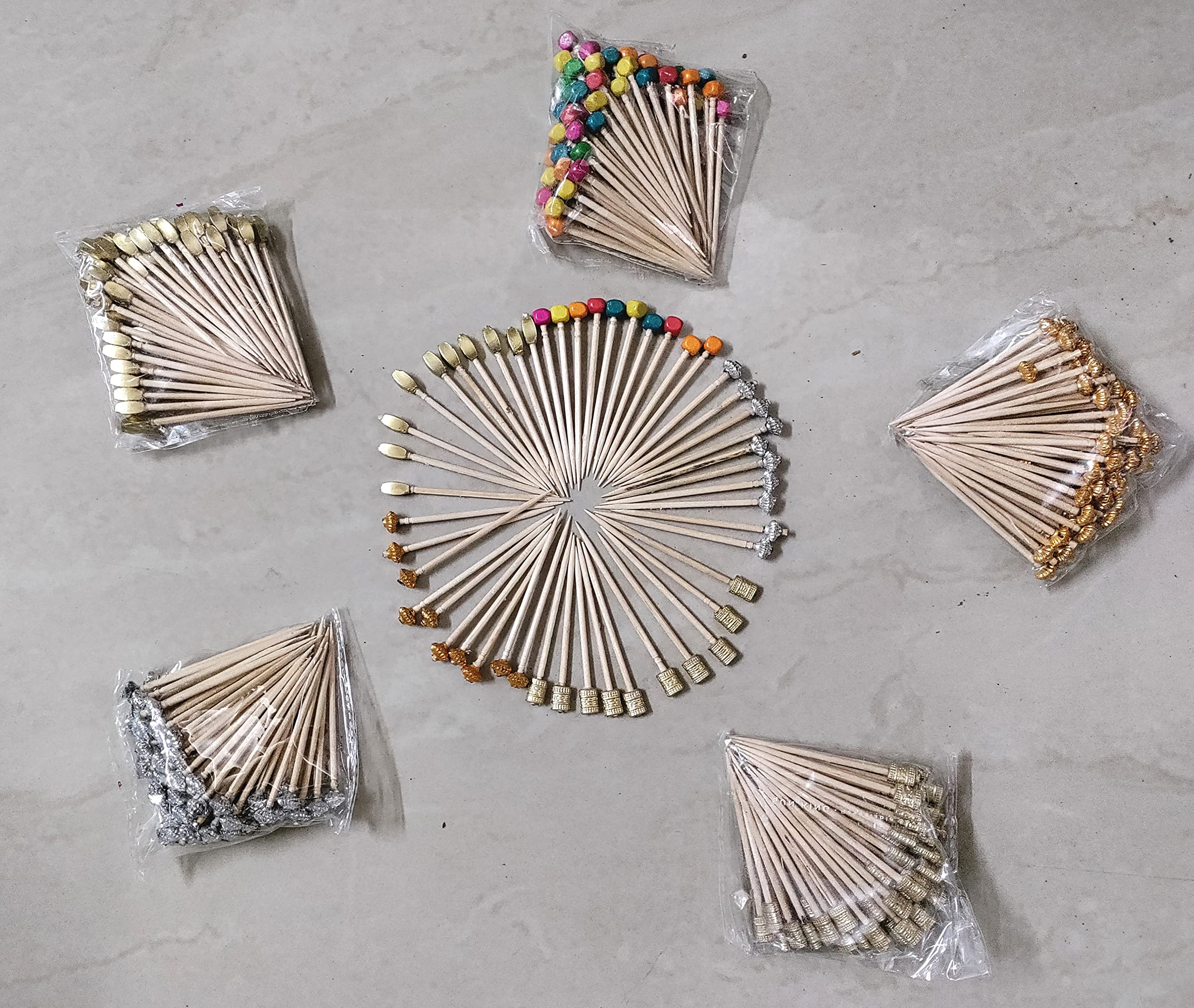 Colorful Frilled Cocktail Toothpicks - 160-Pack Party Appetizer Picks for Sandwiches, Fruits & Cheese Plates | Perfect for Weddings, Birthday Parties & Cocktail Events